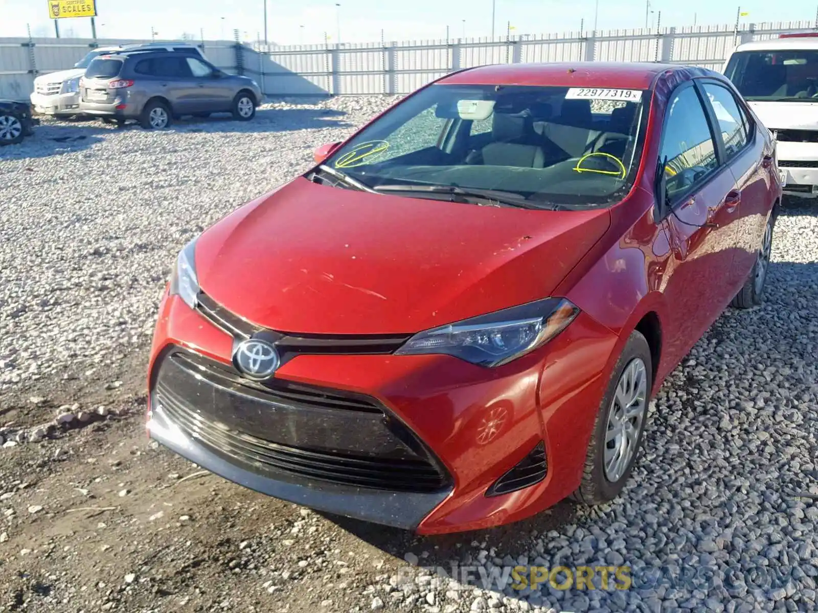 2 Photograph of a damaged car 2T1BURHE4KC138201 TOYOTA COROLLA 2019