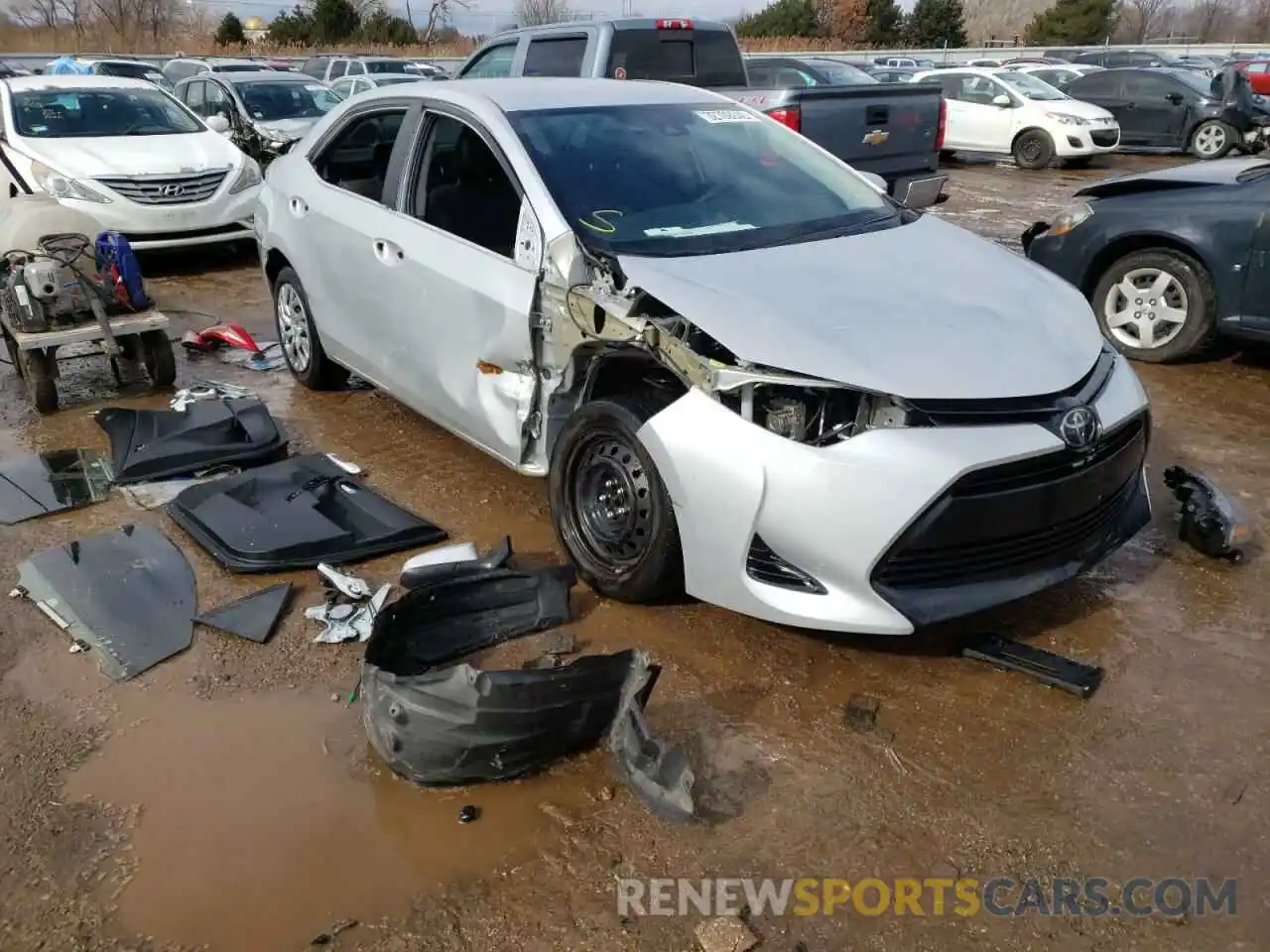 1 Photograph of a damaged car 2T1BURHE4KC139347 TOYOTA COROLLA 2019