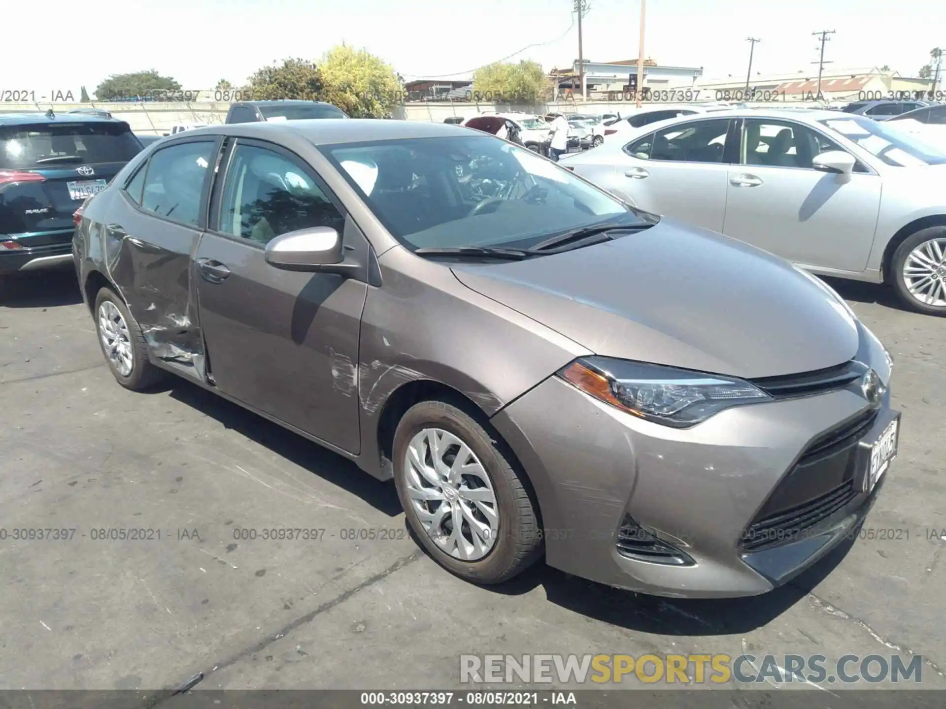 1 Photograph of a damaged car 2T1BURHE4KC139459 TOYOTA COROLLA 2019