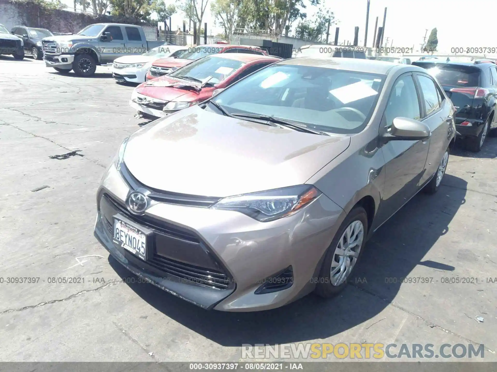 2 Photograph of a damaged car 2T1BURHE4KC139459 TOYOTA COROLLA 2019