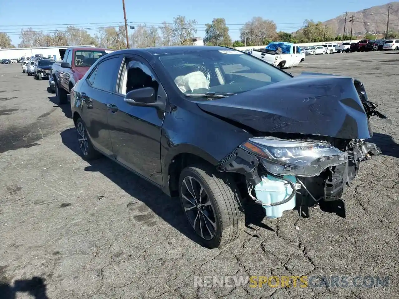 1 Photograph of a damaged car 2T1BURHE4KC139512 TOYOTA COROLLA 2019