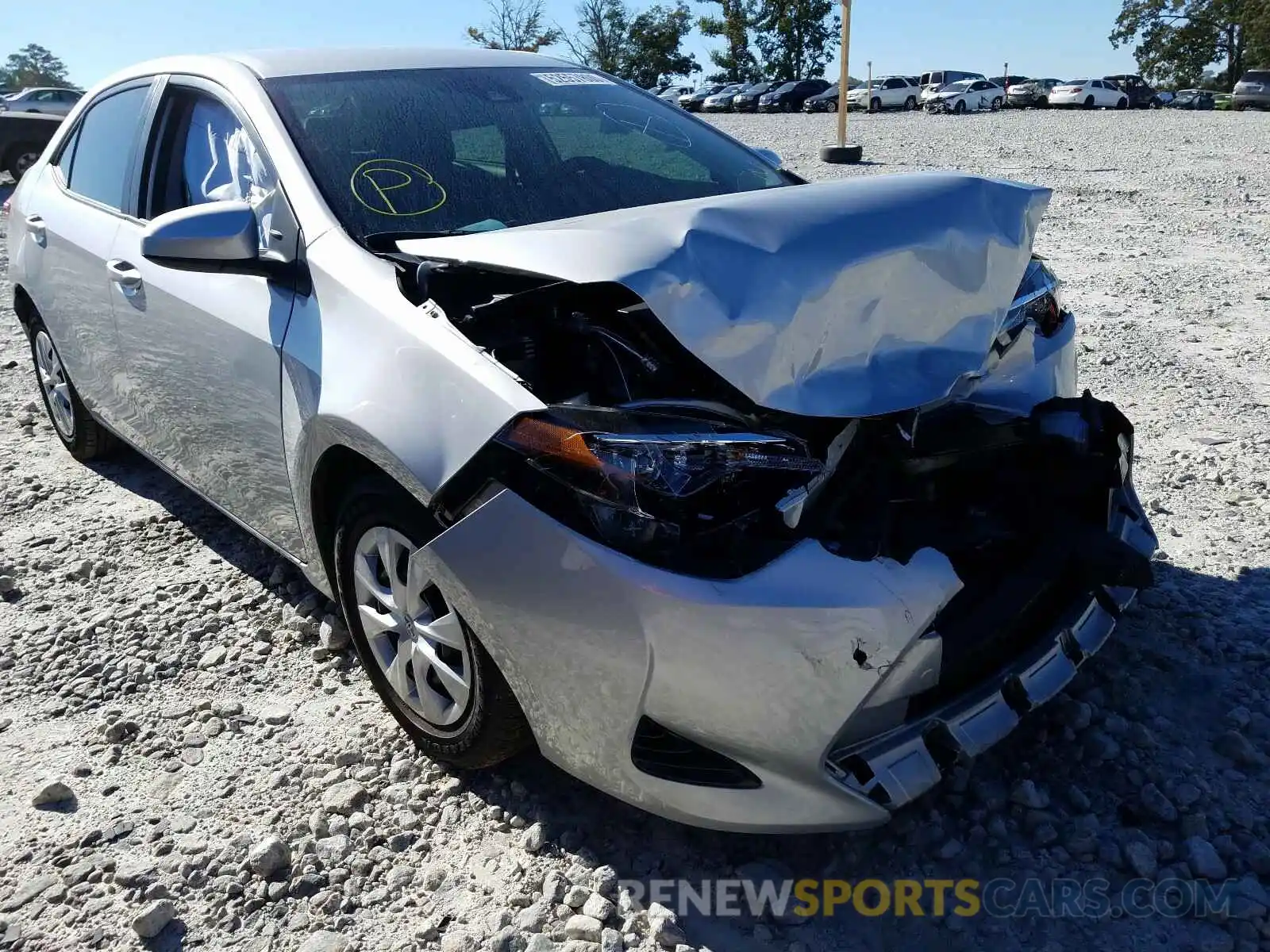 1 Photograph of a damaged car 2T1BURHE4KC140286 TOYOTA COROLLA 2019