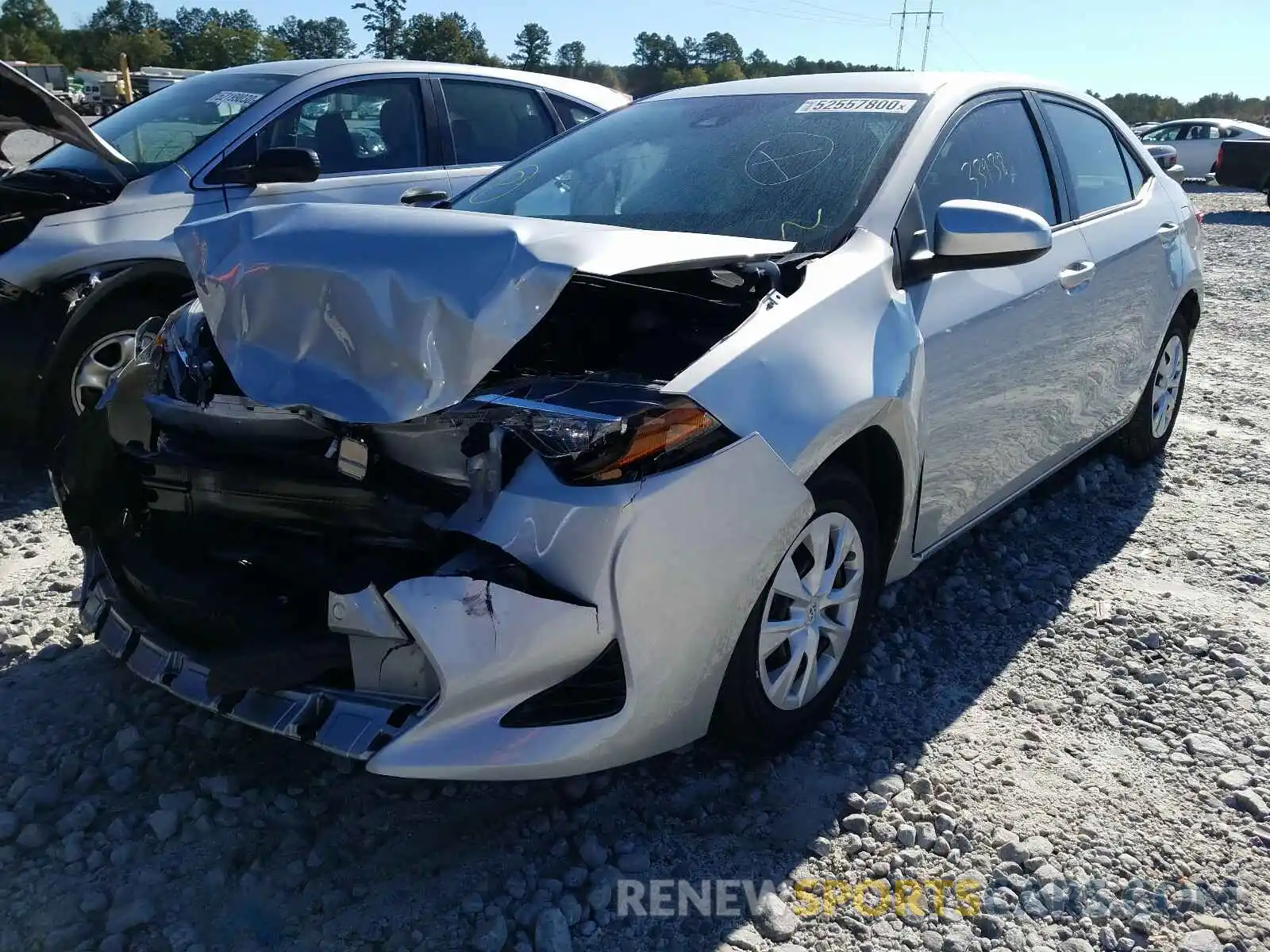 2 Photograph of a damaged car 2T1BURHE4KC140286 TOYOTA COROLLA 2019