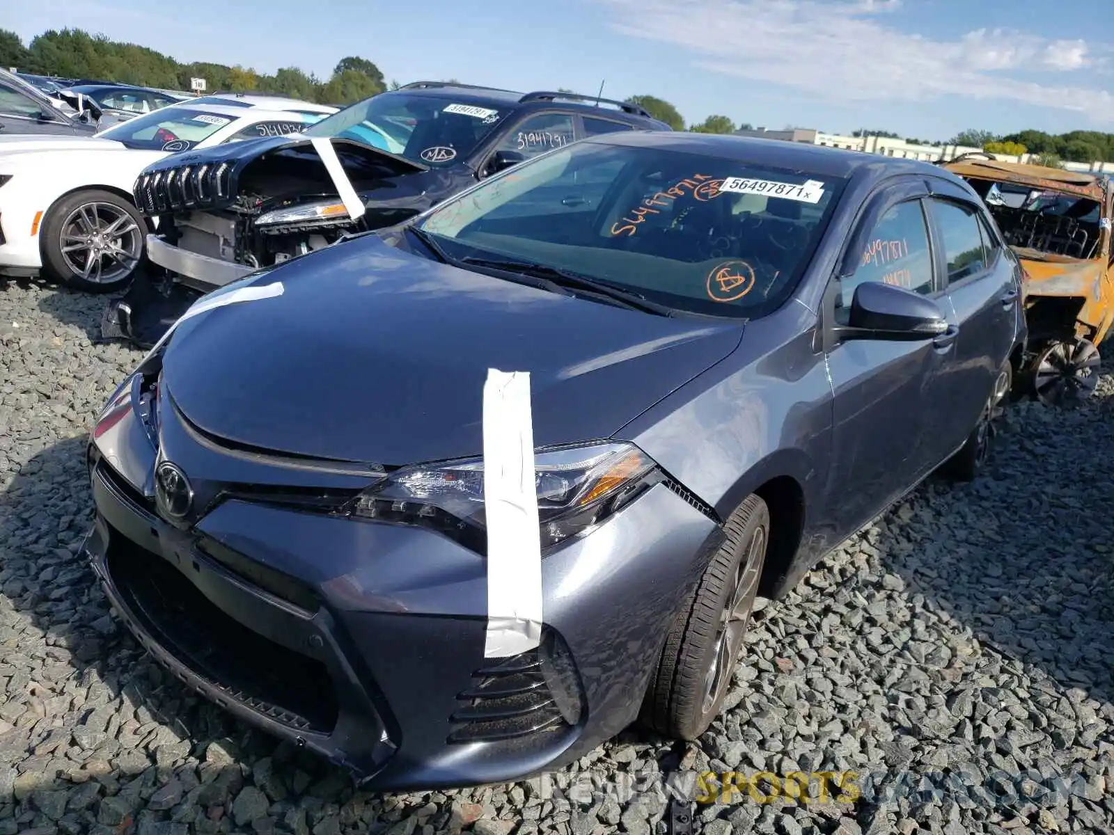 2 Photograph of a damaged car 2T1BURHE4KC140420 TOYOTA COROLLA 2019