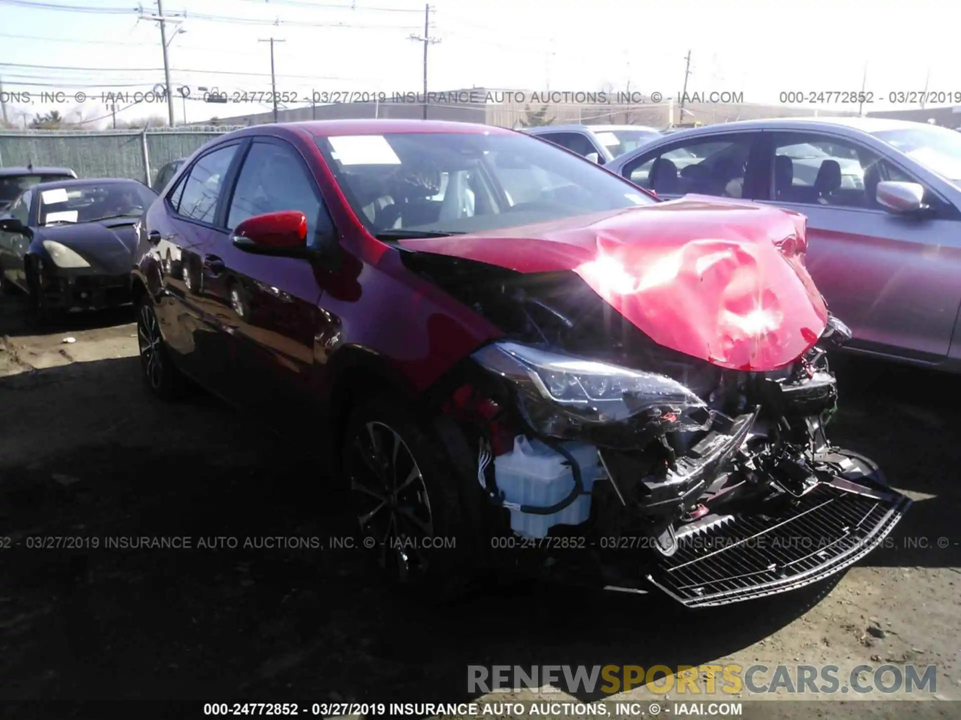 1 Photograph of a damaged car 2T1BURHE4KC141888 TOYOTA COROLLA 2019