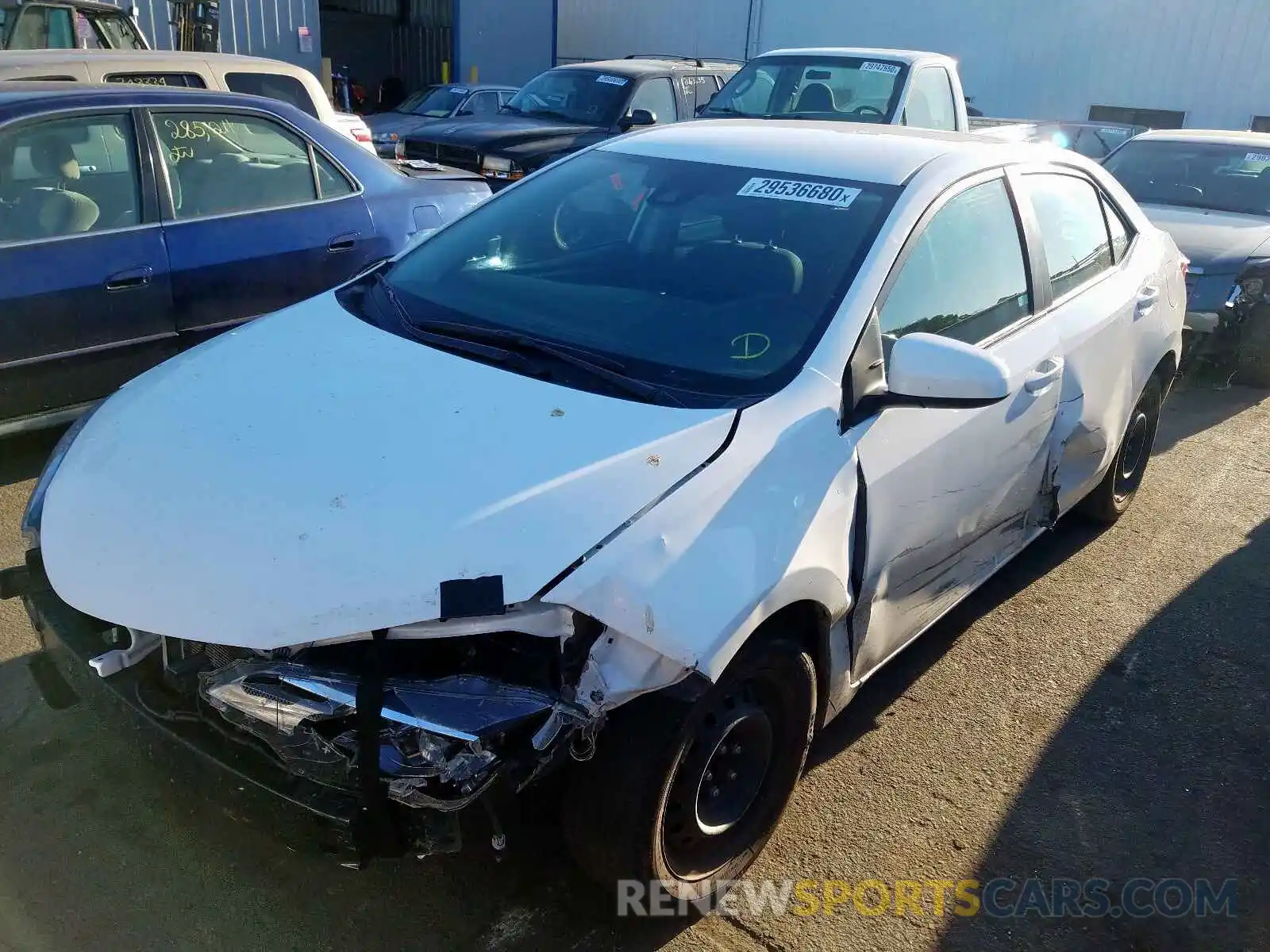 2 Photograph of a damaged car 2T1BURHE4KC142085 TOYOTA COROLLA 2019