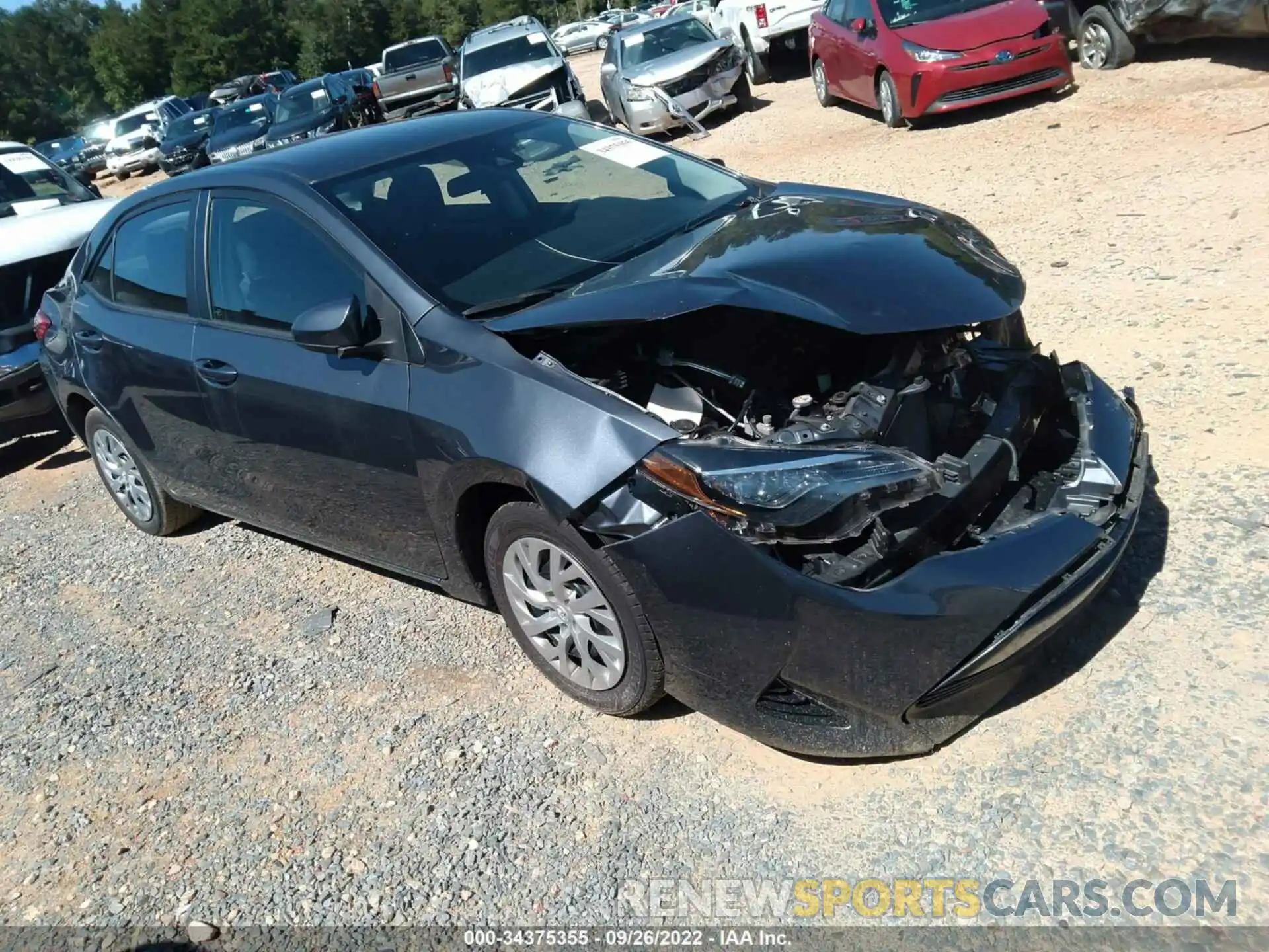 1 Photograph of a damaged car 2T1BURHE4KC143088 TOYOTA COROLLA 2019