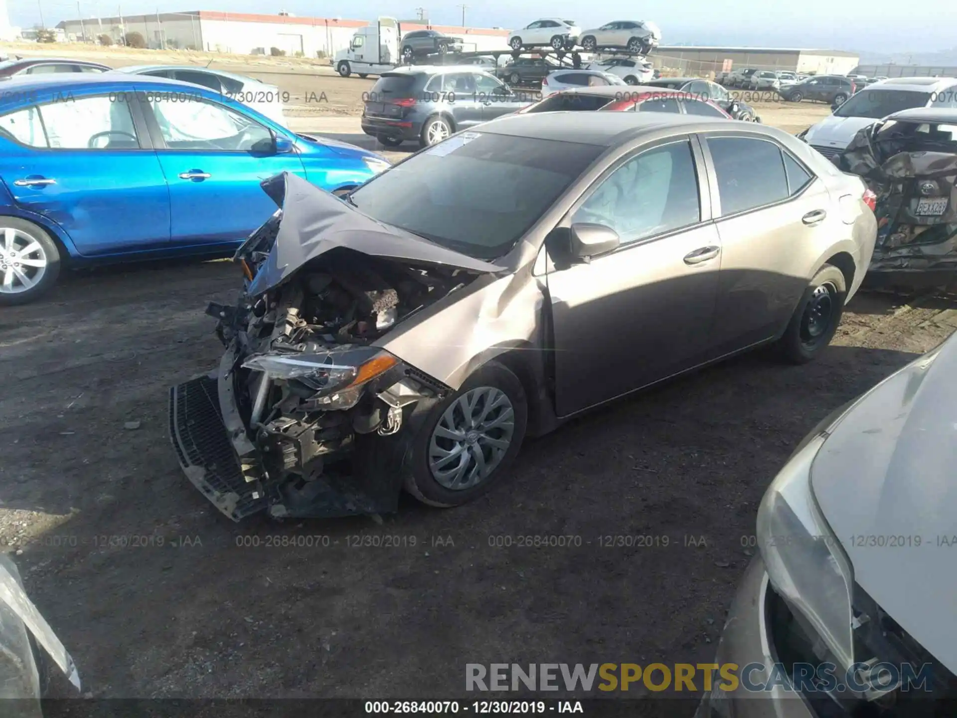 2 Photograph of a damaged car 2T1BURHE4KC143205 TOYOTA COROLLA 2019