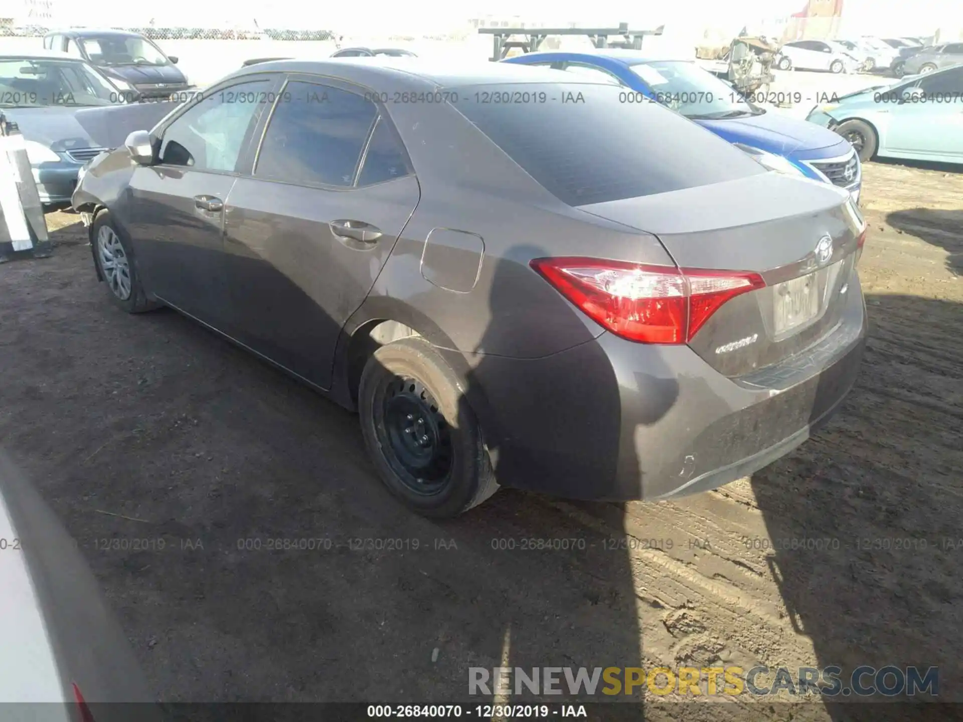 3 Photograph of a damaged car 2T1BURHE4KC143205 TOYOTA COROLLA 2019