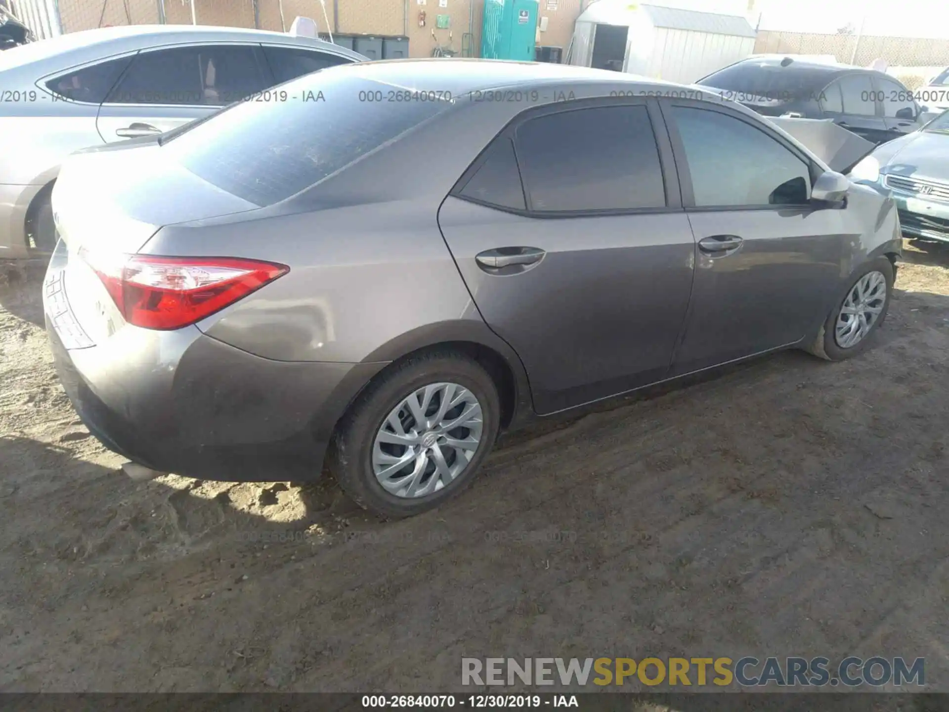 4 Photograph of a damaged car 2T1BURHE4KC143205 TOYOTA COROLLA 2019