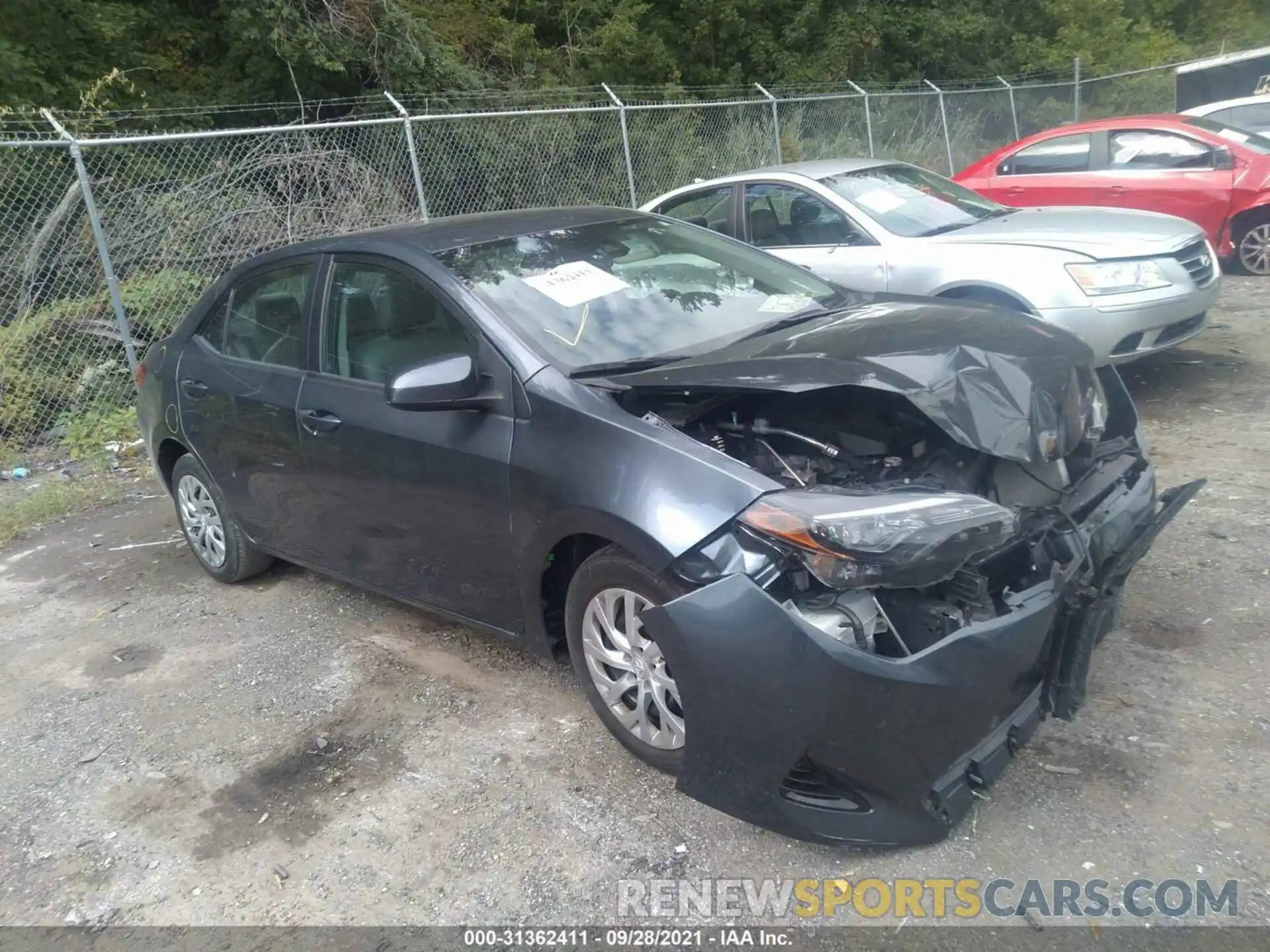 1 Photograph of a damaged car 2T1BURHE4KC143530 TOYOTA COROLLA 2019