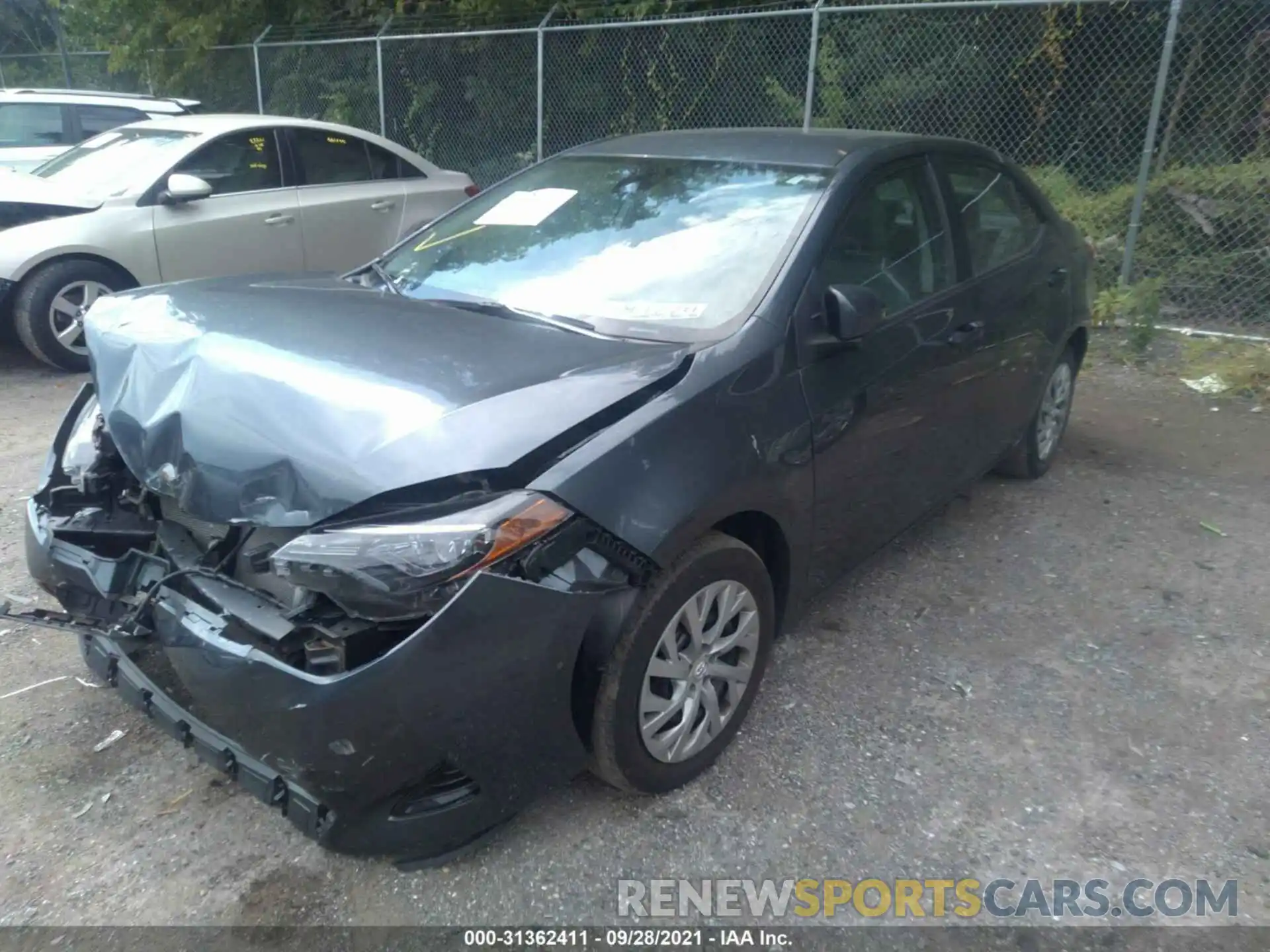 2 Photograph of a damaged car 2T1BURHE4KC143530 TOYOTA COROLLA 2019