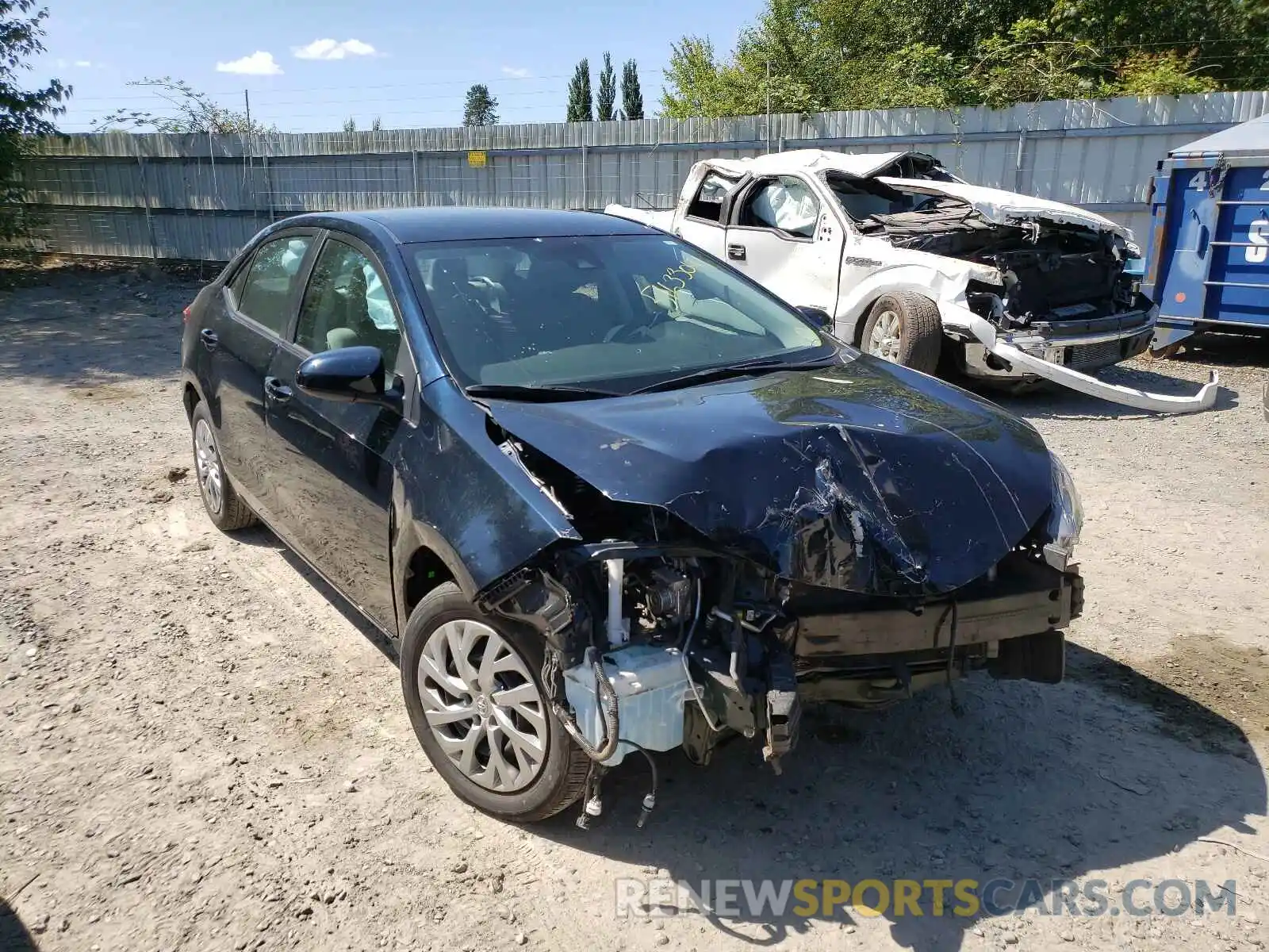 1 Photograph of a damaged car 2T1BURHE4KC143916 TOYOTA COROLLA 2019