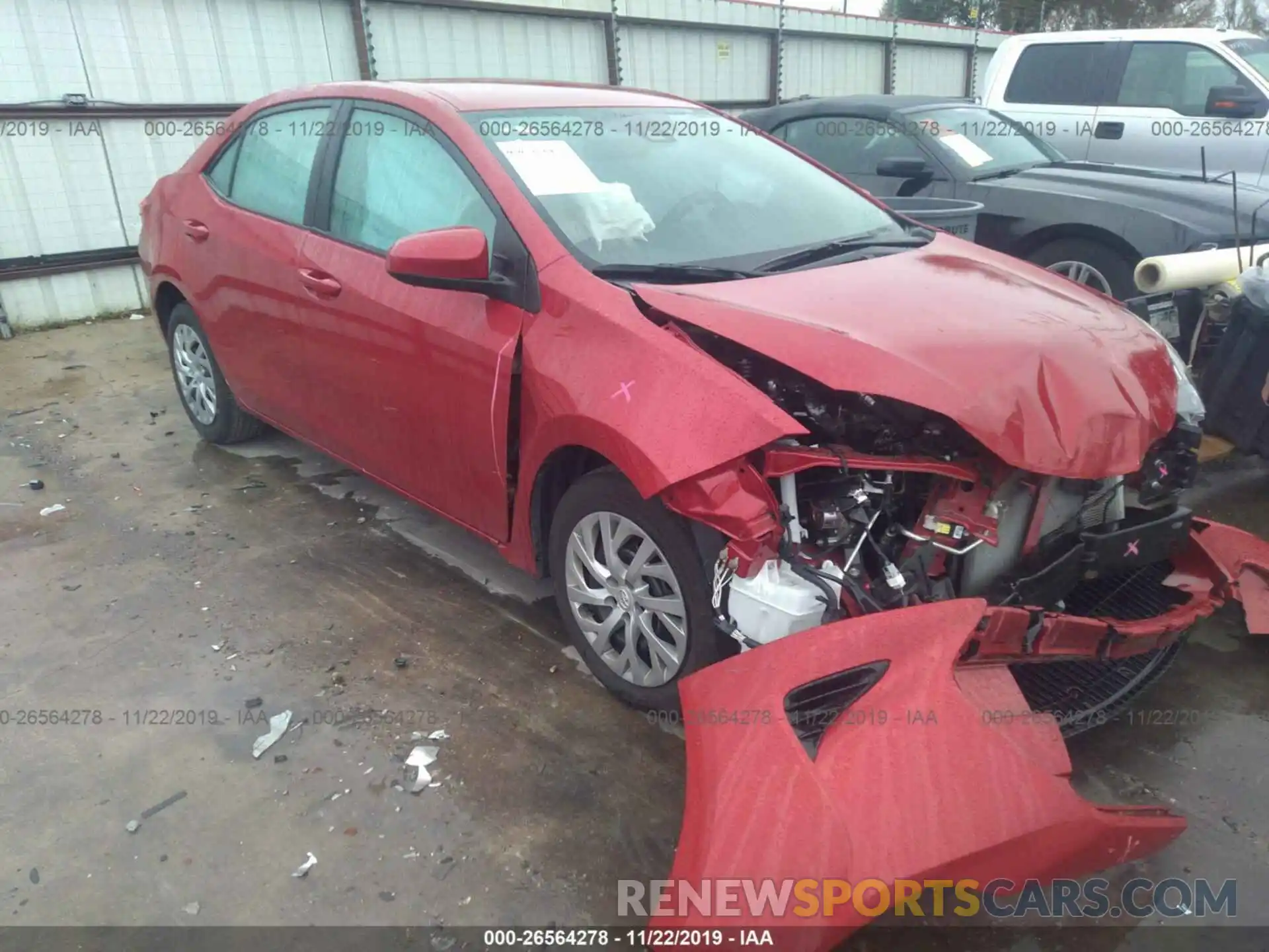 1 Photograph of a damaged car 2T1BURHE4KC144046 TOYOTA COROLLA 2019