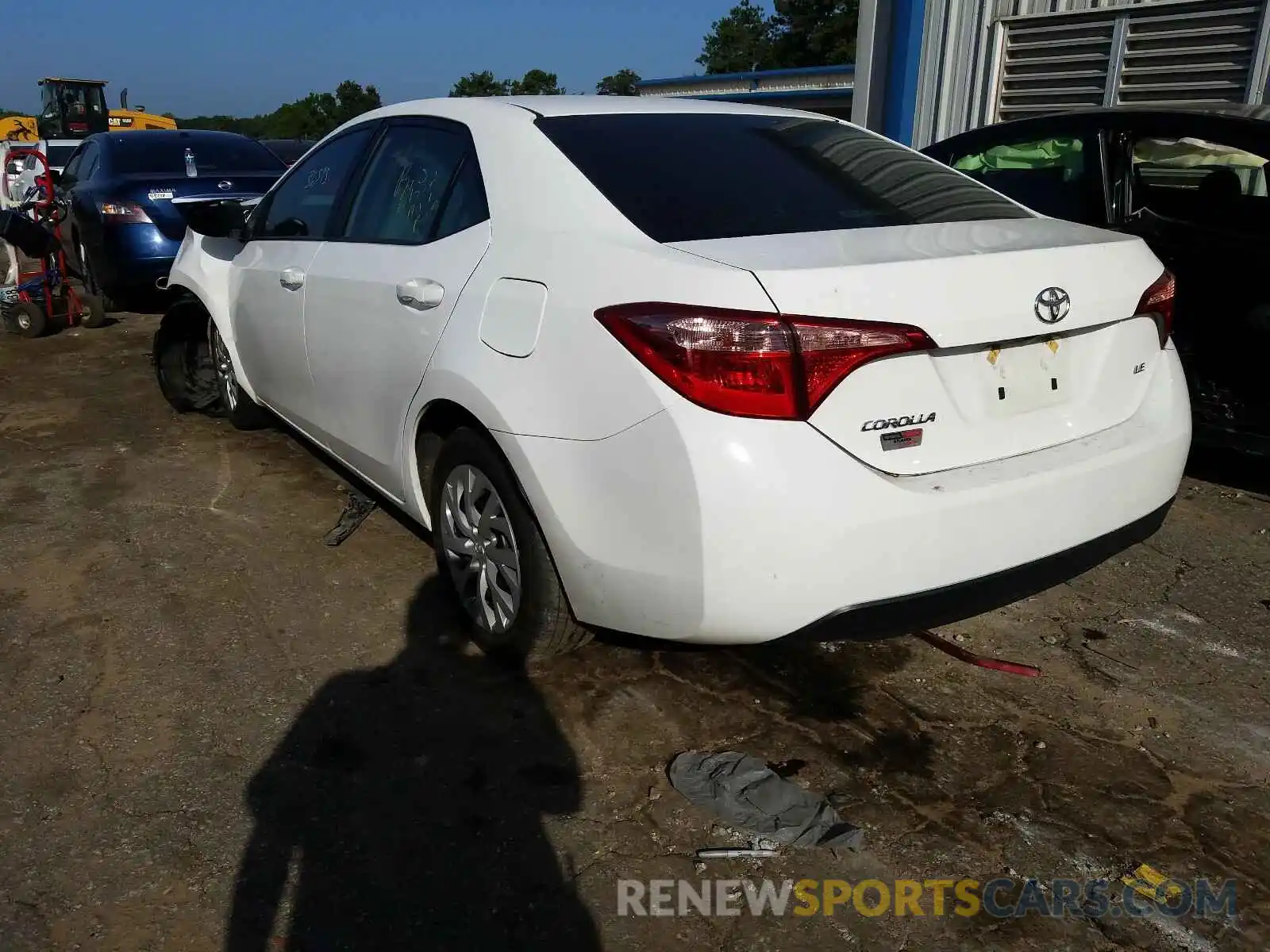 3 Photograph of a damaged car 2T1BURHE4KC144693 TOYOTA COROLLA 2019