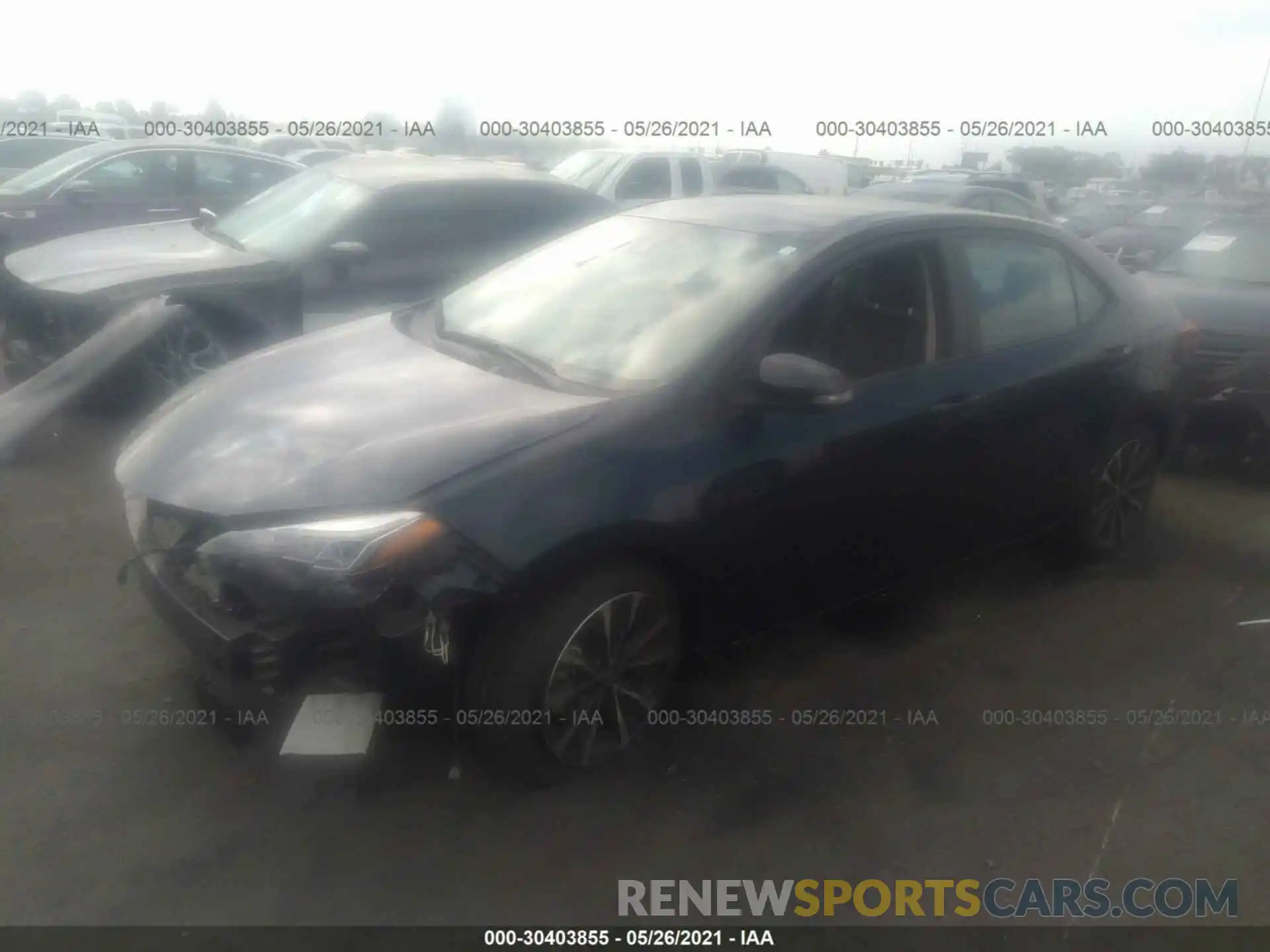 2 Photograph of a damaged car 2T1BURHE4KC144953 TOYOTA COROLLA 2019