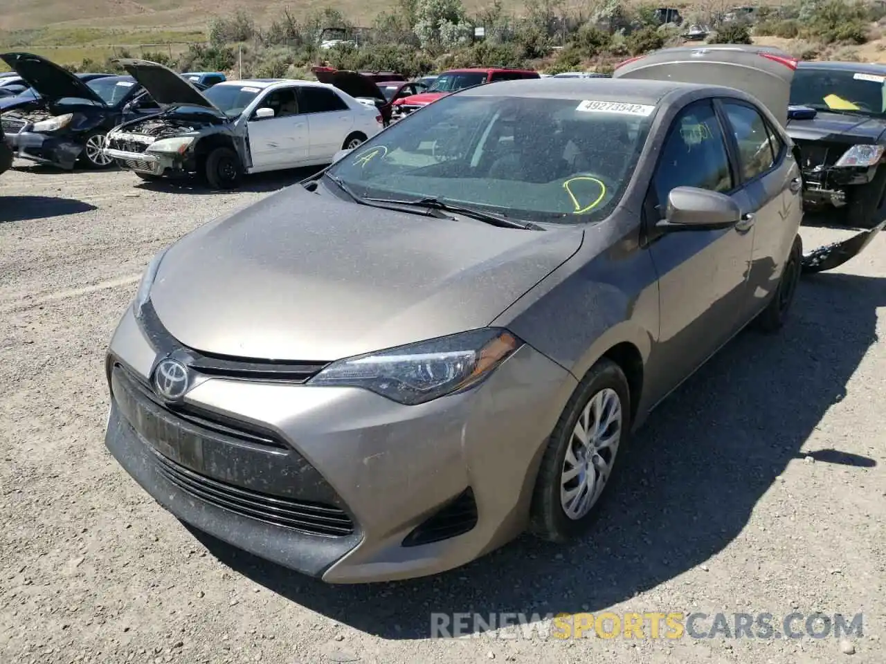 2 Photograph of a damaged car 2T1BURHE4KC145200 TOYOTA COROLLA 2019