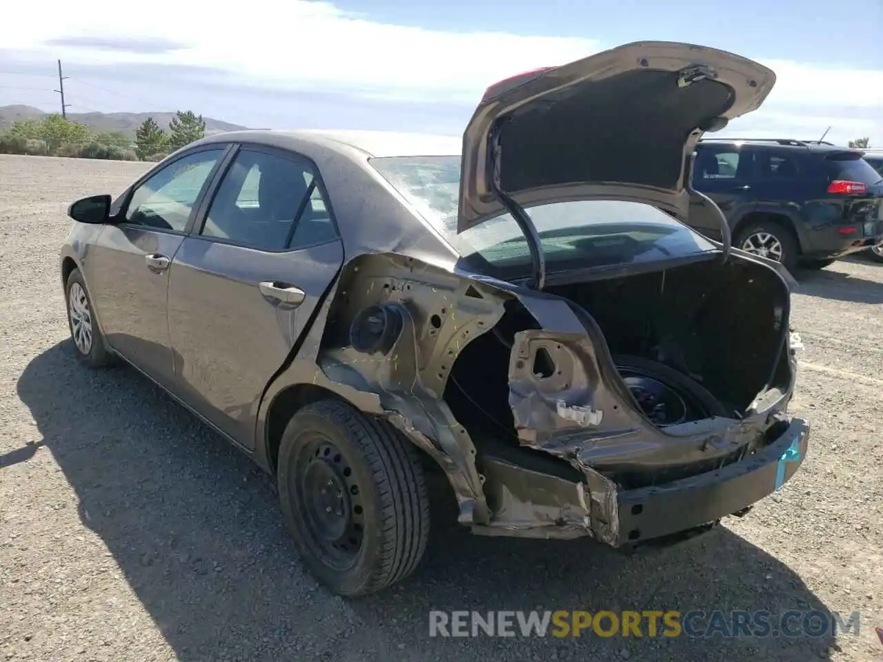 3 Photograph of a damaged car 2T1BURHE4KC145200 TOYOTA COROLLA 2019