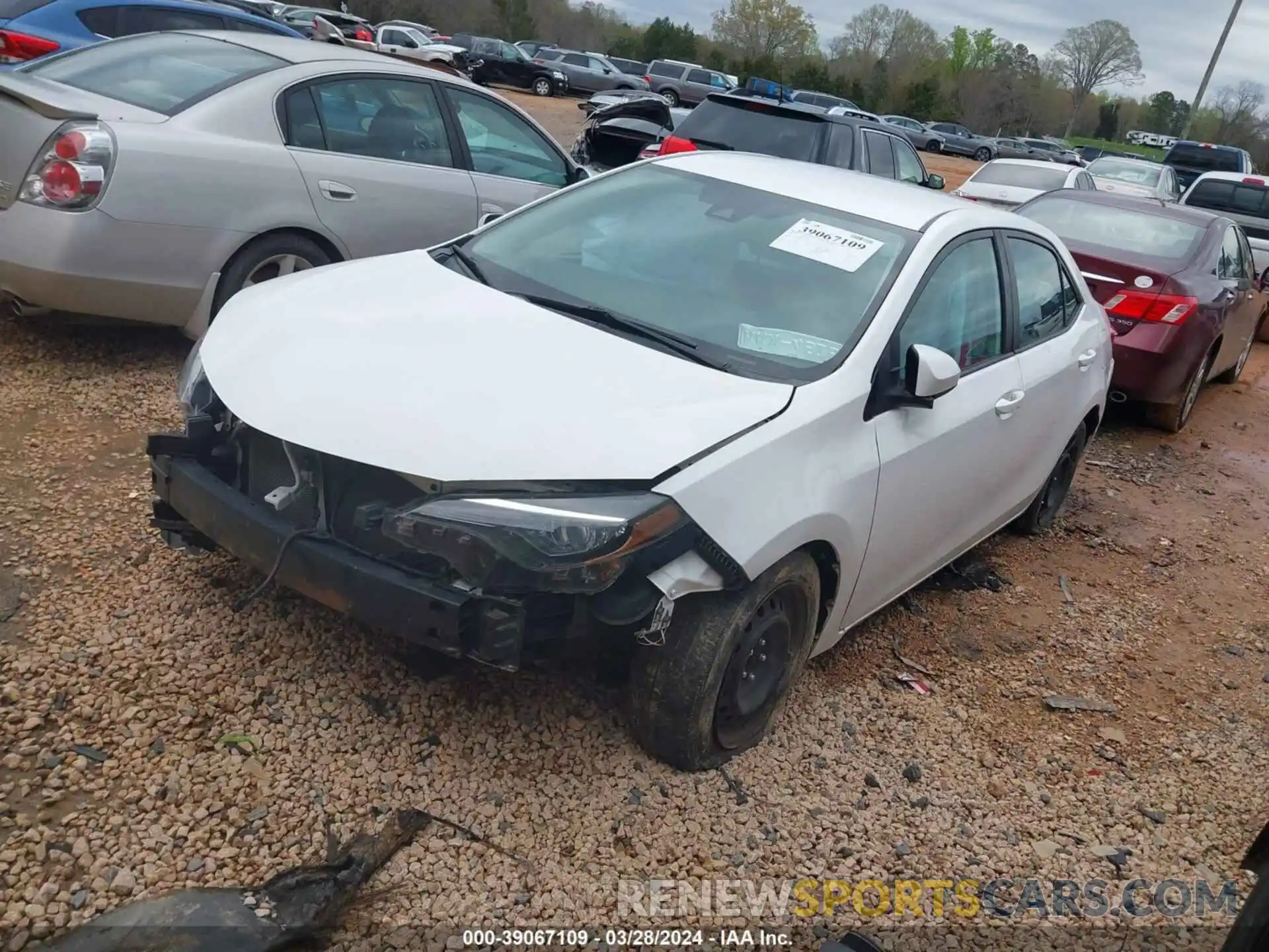 2 Photograph of a damaged car 2T1BURHE4KC146038 TOYOTA COROLLA 2019