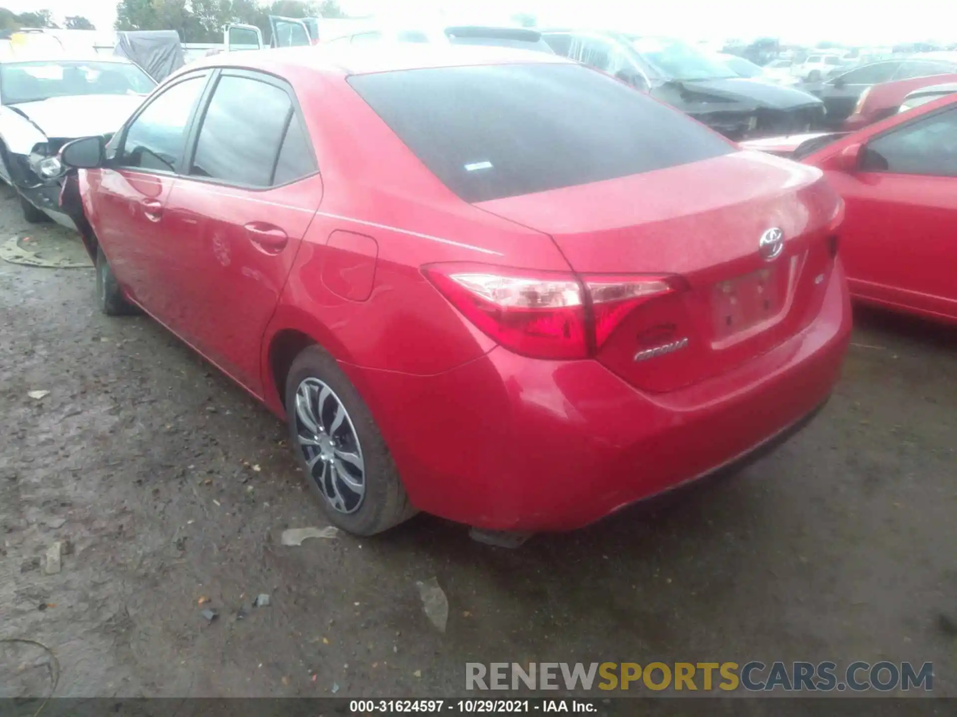 3 Photograph of a damaged car 2T1BURHE4KC146041 TOYOTA COROLLA 2019