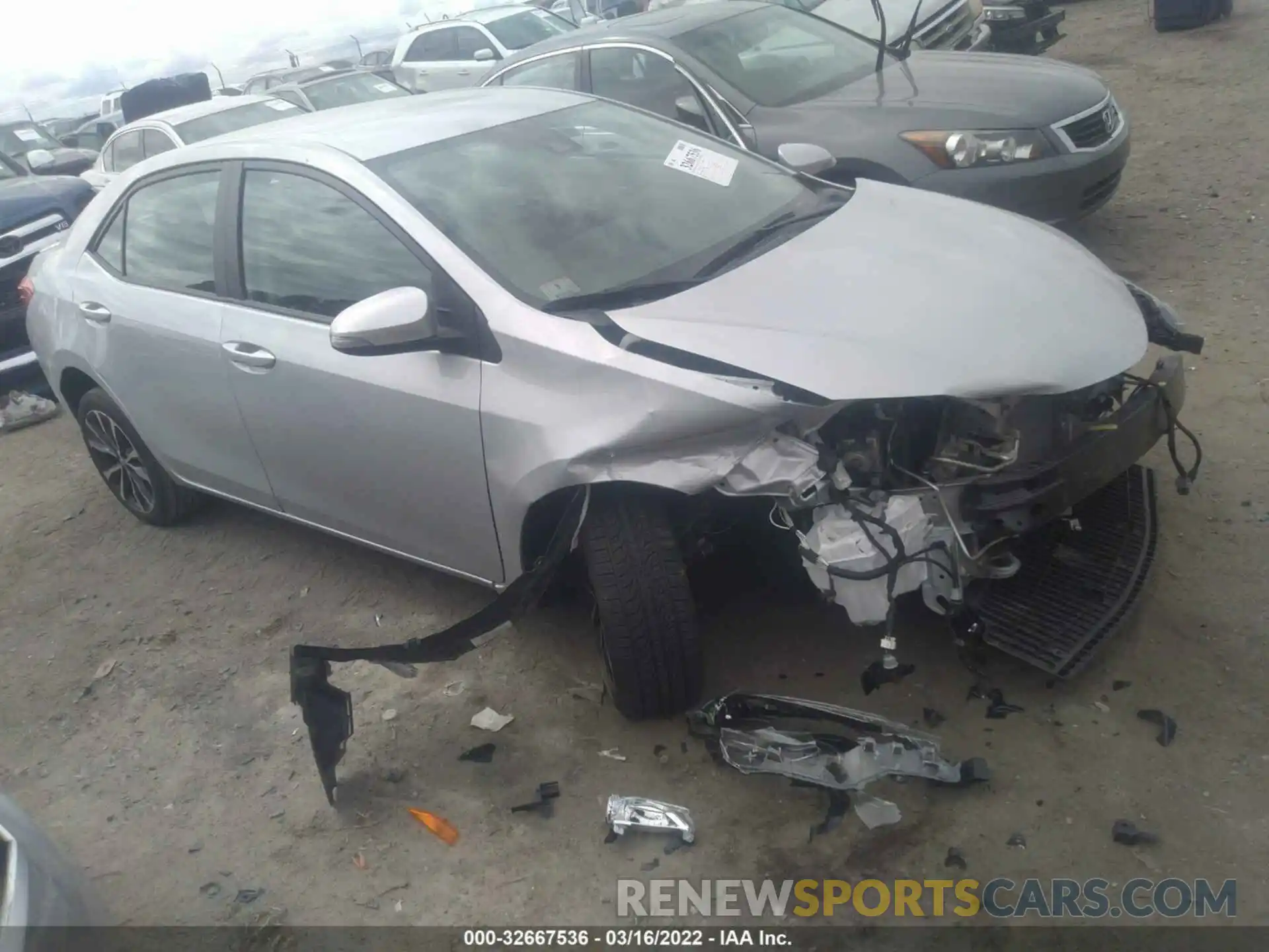 1 Photograph of a damaged car 2T1BURHE4KC146296 TOYOTA COROLLA 2019