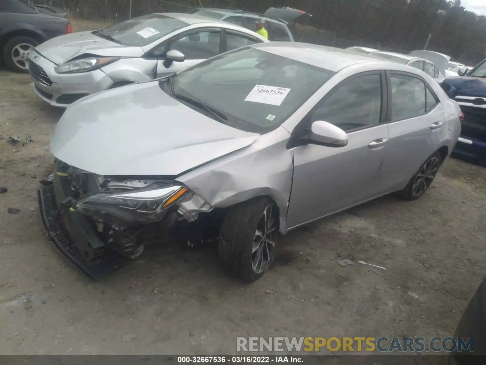 2 Photograph of a damaged car 2T1BURHE4KC146296 TOYOTA COROLLA 2019