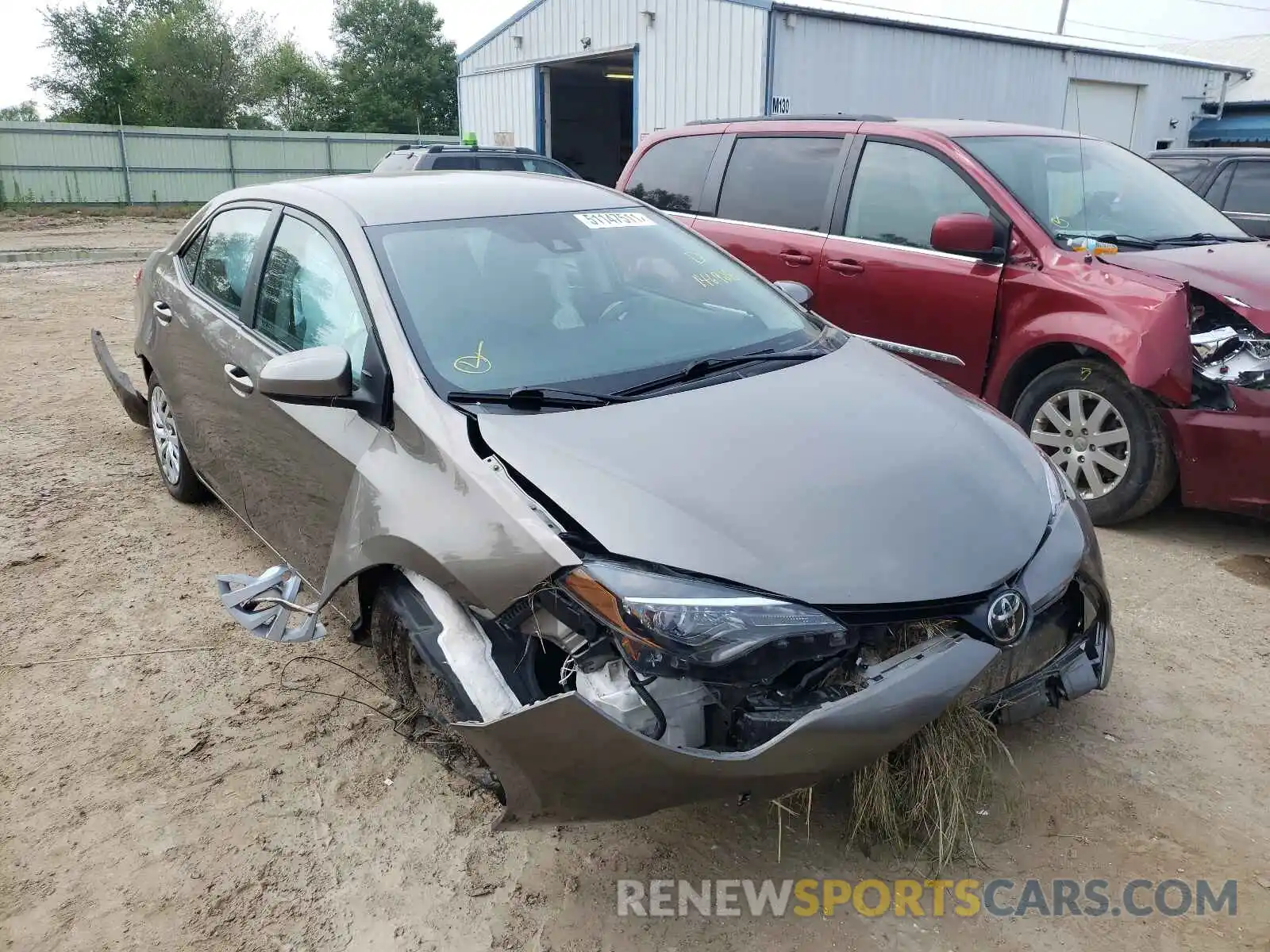 1 Photograph of a damaged car 2T1BURHE4KC146928 TOYOTA COROLLA 2019