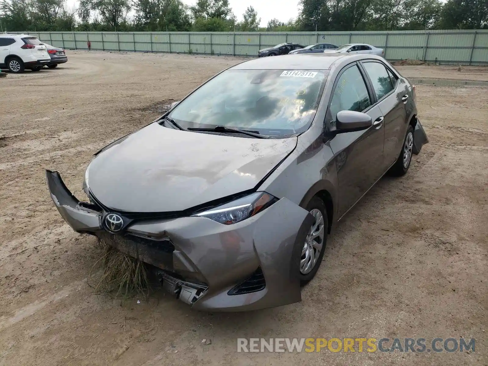 2 Photograph of a damaged car 2T1BURHE4KC146928 TOYOTA COROLLA 2019