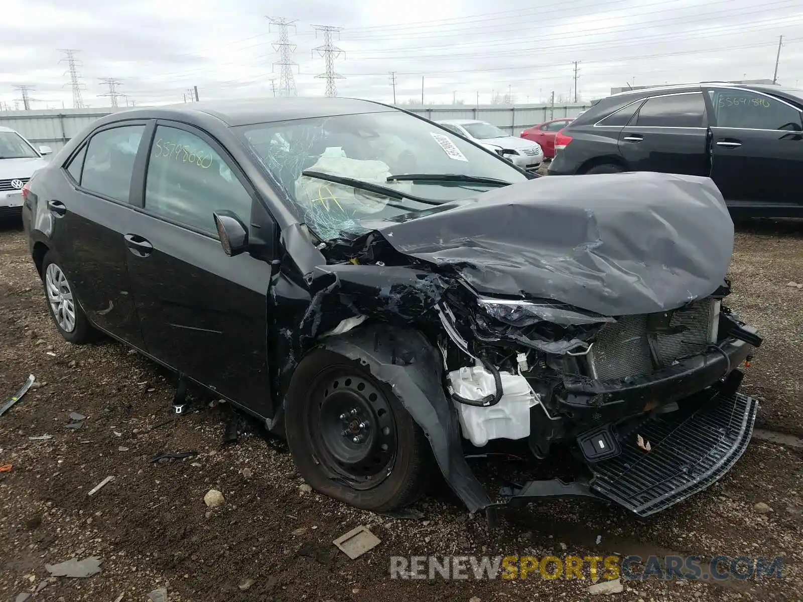 1 Photograph of a damaged car 2T1BURHE4KC146993 TOYOTA COROLLA 2019