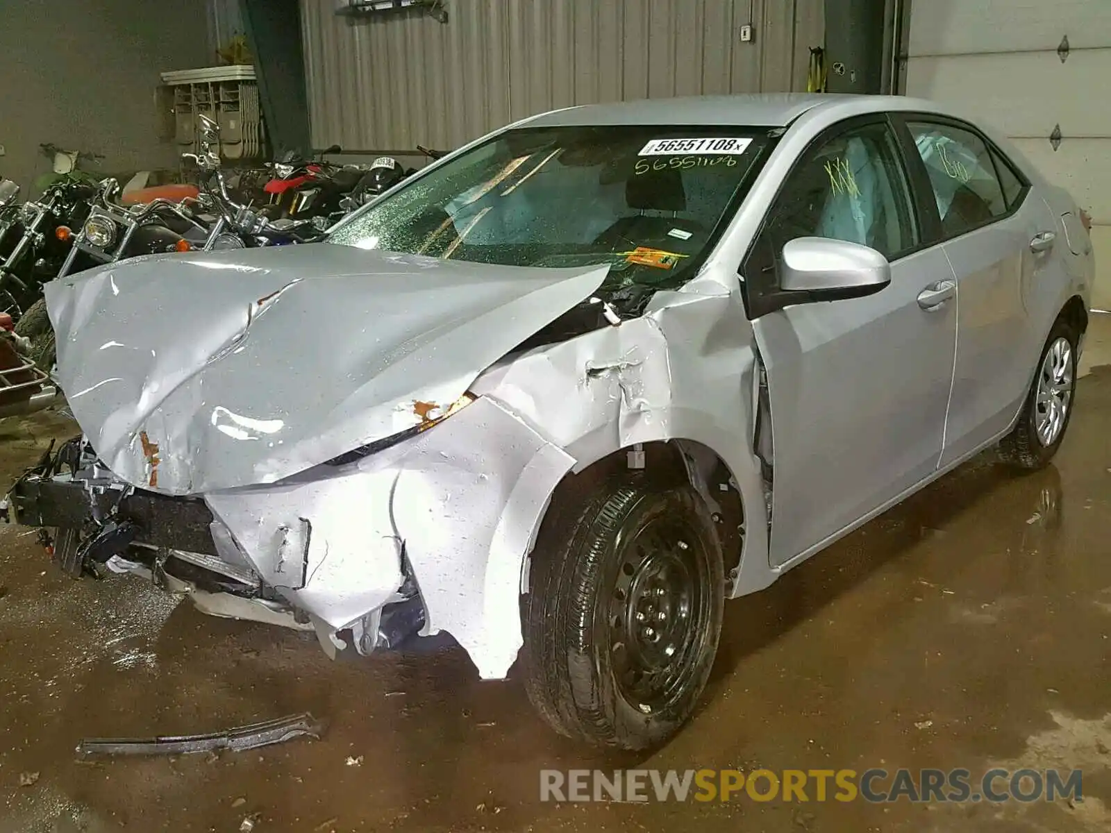 2 Photograph of a damaged car 2T1BURHE4KC147397 TOYOTA COROLLA 2019