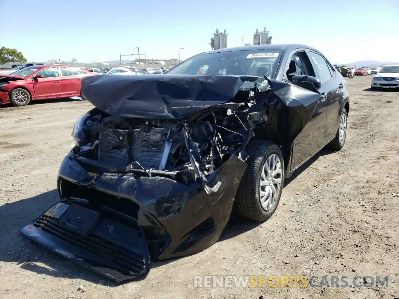 2 Photograph of a damaged car 2T1BURHE4KC147853 TOYOTA COROLLA 2019