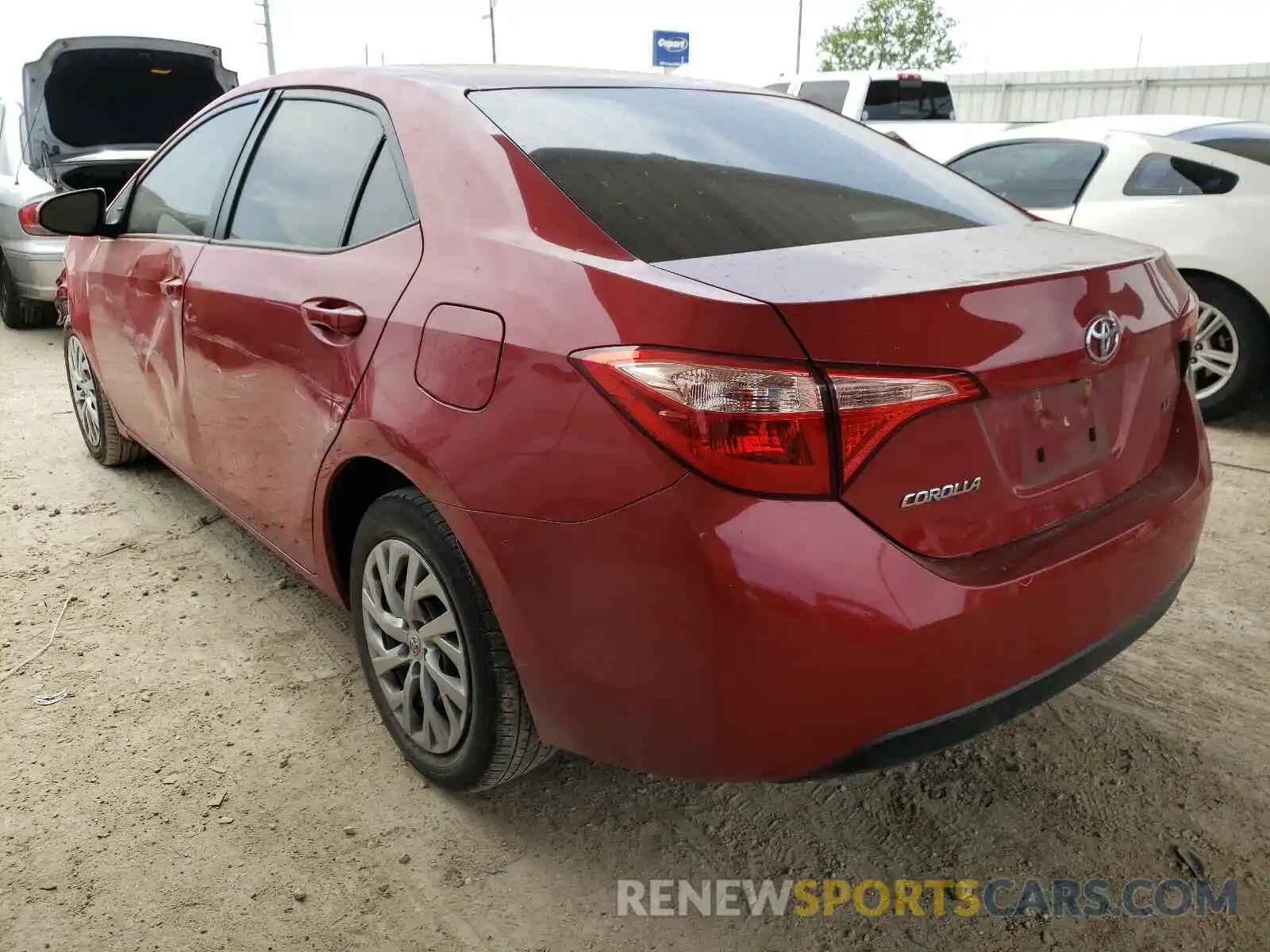 3 Photograph of a damaged car 2T1BURHE4KC148937 TOYOTA COROLLA 2019