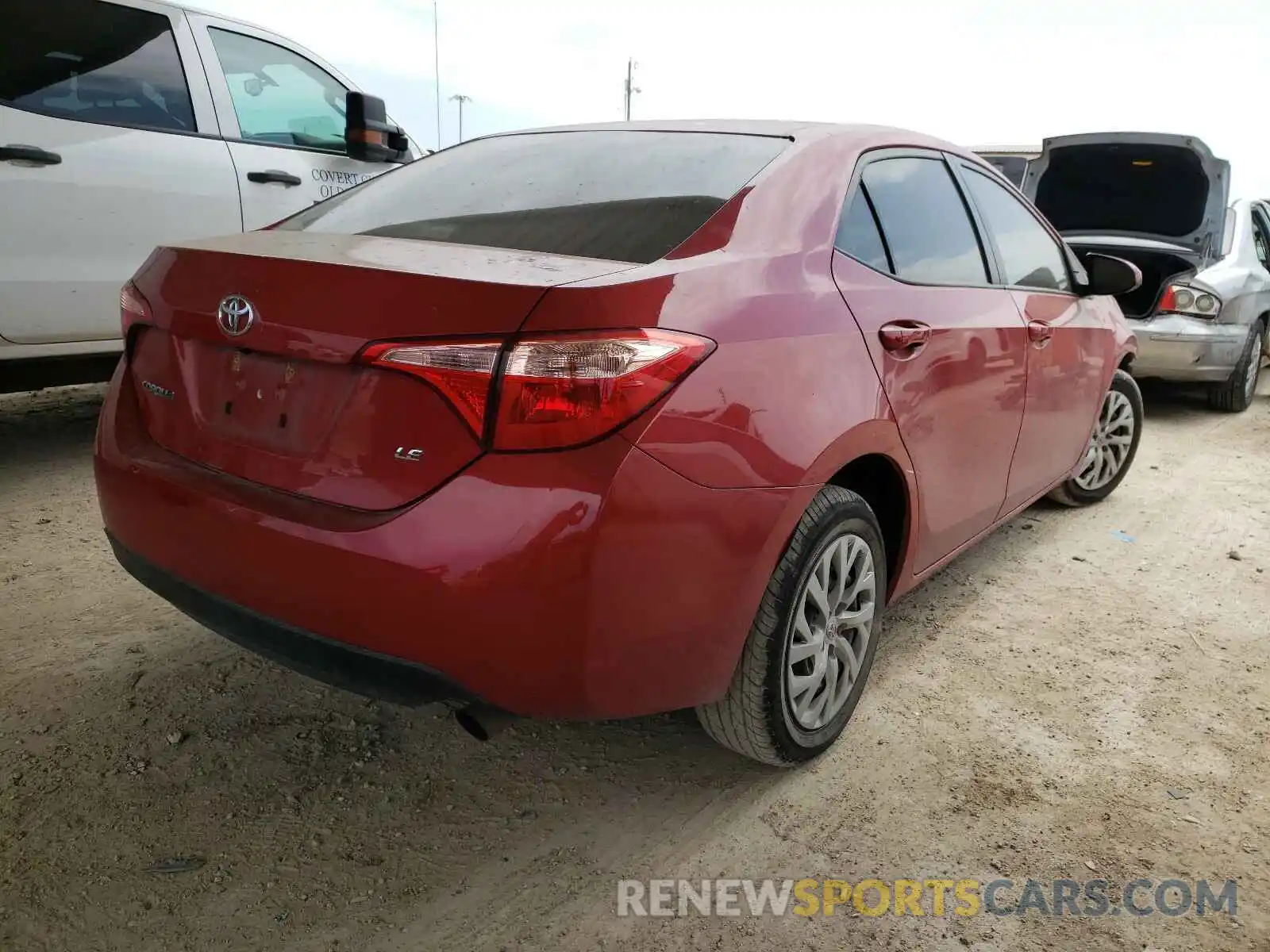 4 Photograph of a damaged car 2T1BURHE4KC148937 TOYOTA COROLLA 2019