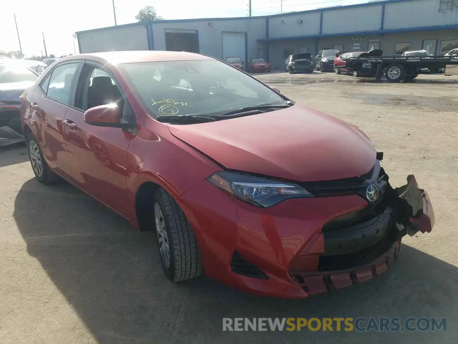 1 Photograph of a damaged car 2T1BURHE4KC149568 TOYOTA COROLLA 2019