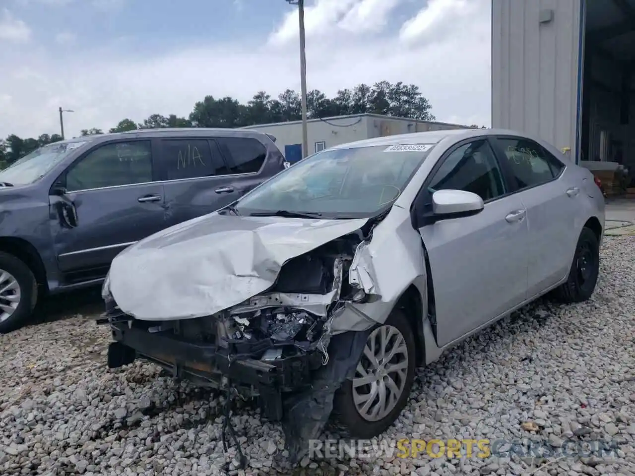 2 Photograph of a damaged car 2T1BURHE4KC149618 TOYOTA COROLLA 2019