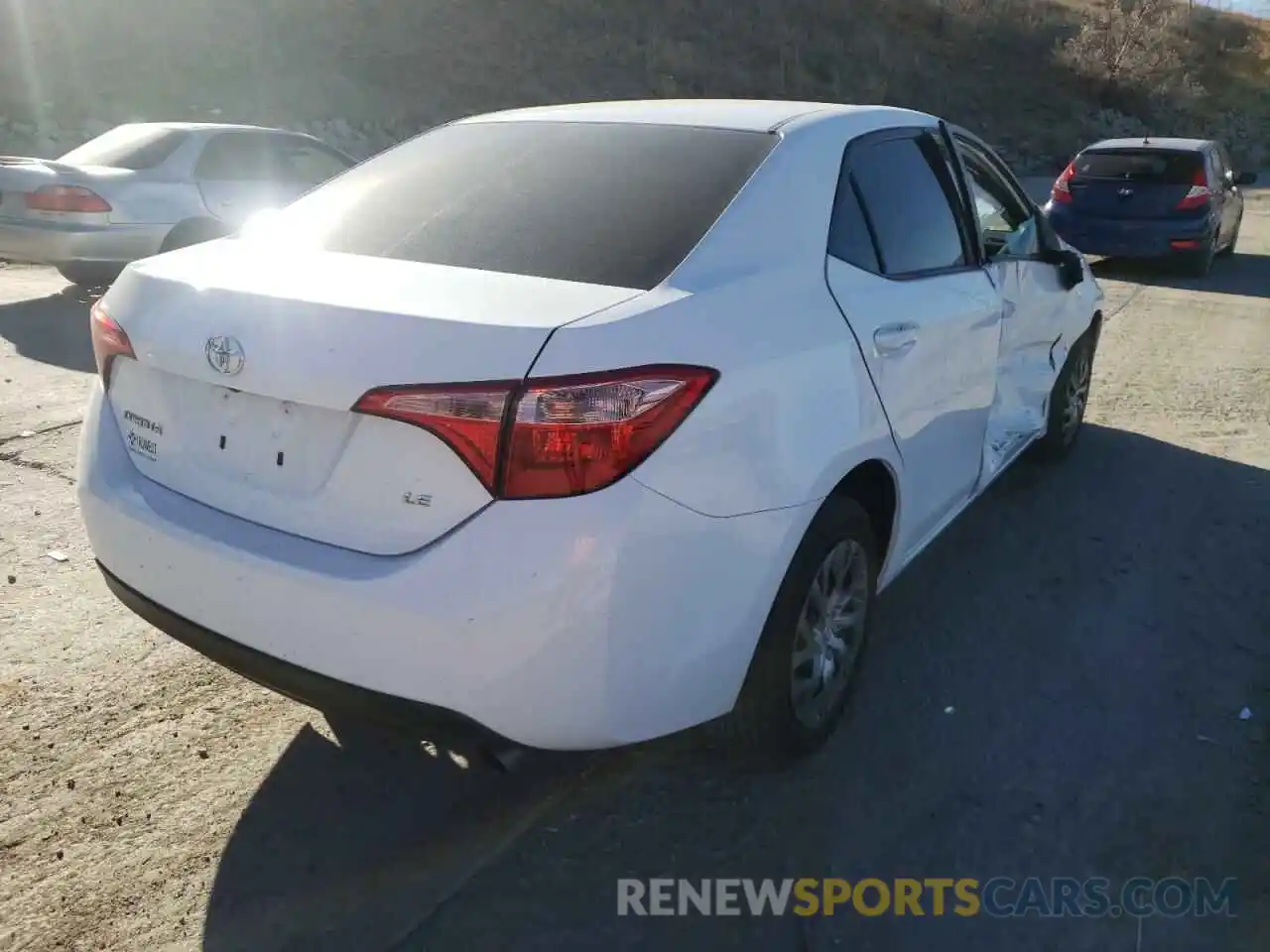 4 Photograph of a damaged car 2T1BURHE4KC149781 TOYOTA COROLLA 2019