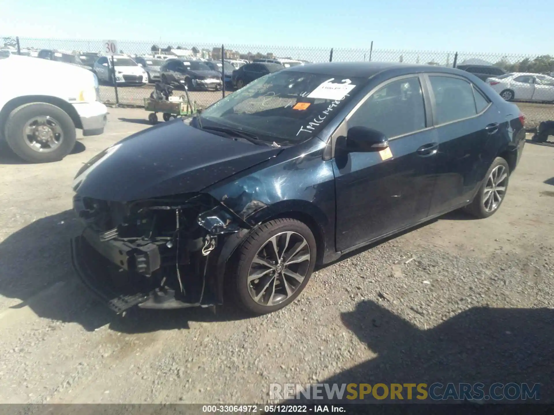 2 Photograph of a damaged car 2T1BURHE4KC149831 TOYOTA COROLLA 2019