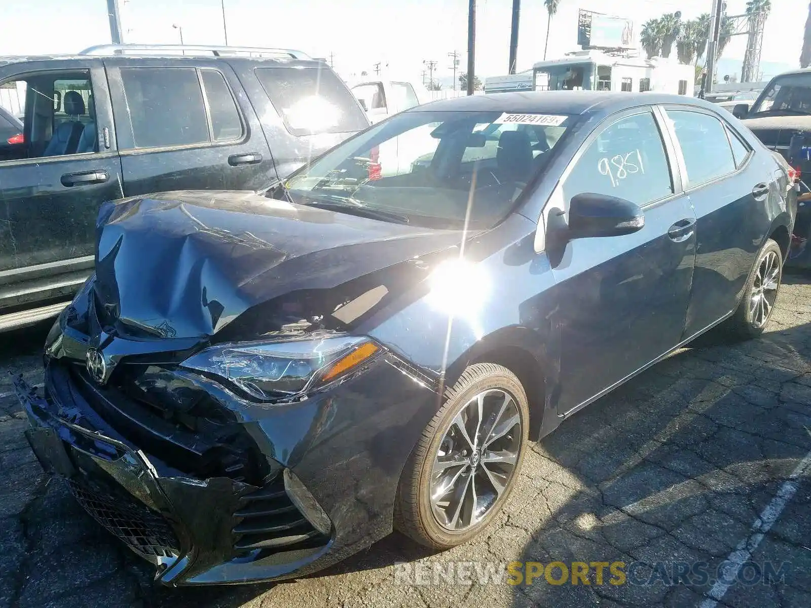 2 Photograph of a damaged car 2T1BURHE4KC151725 TOYOTA COROLLA 2019