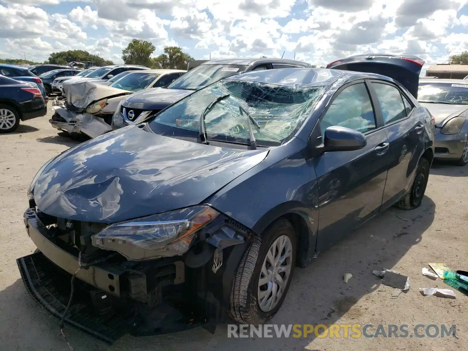 2 Photograph of a damaged car 2T1BURHE4KC151787 TOYOTA COROLLA 2019