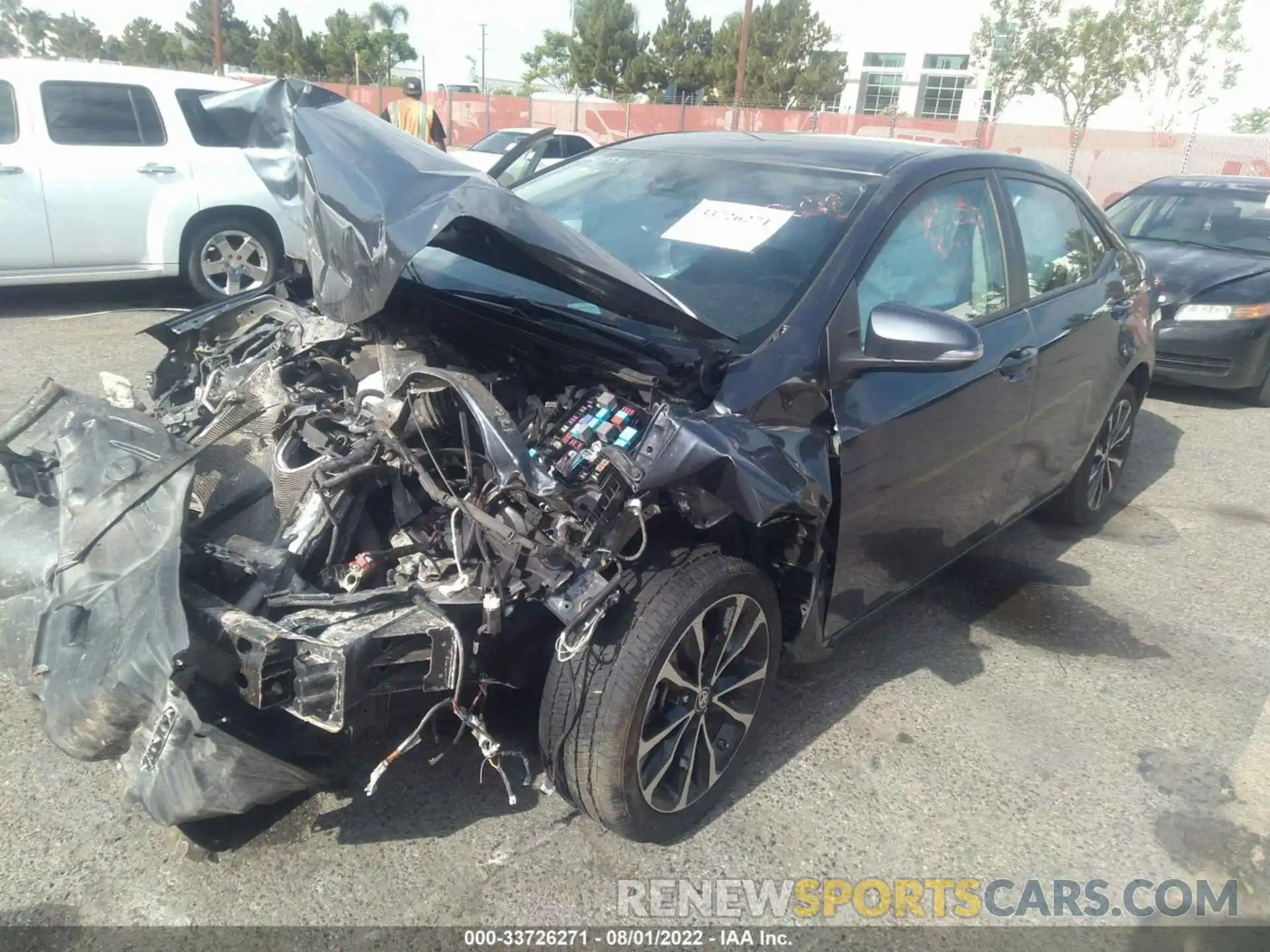 2 Photograph of a damaged car 2T1BURHE4KC152664 TOYOTA COROLLA 2019