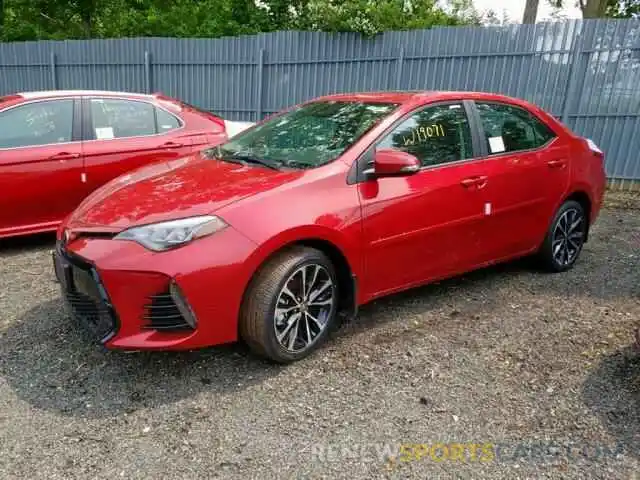 2 Фотография поврежденного автомобиля 2T1BURHE4KC152678 TOYOTA COROLLA 2019