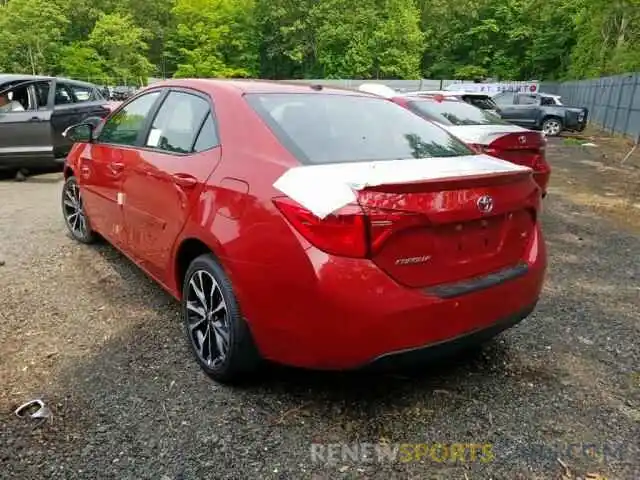 3 Photograph of a damaged car 2T1BURHE4KC152678 TOYOTA COROLLA 2019