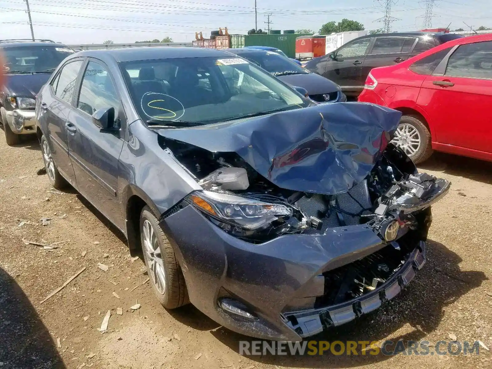 1 Photograph of a damaged car 2T1BURHE4KC153264 TOYOTA COROLLA 2019