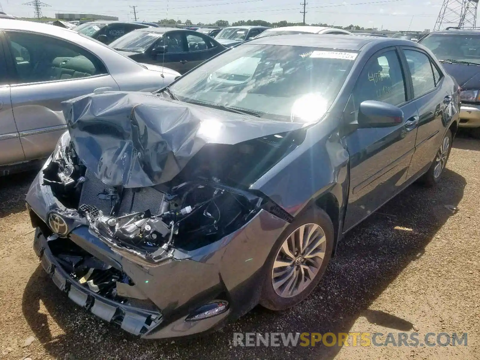 2 Photograph of a damaged car 2T1BURHE4KC153264 TOYOTA COROLLA 2019