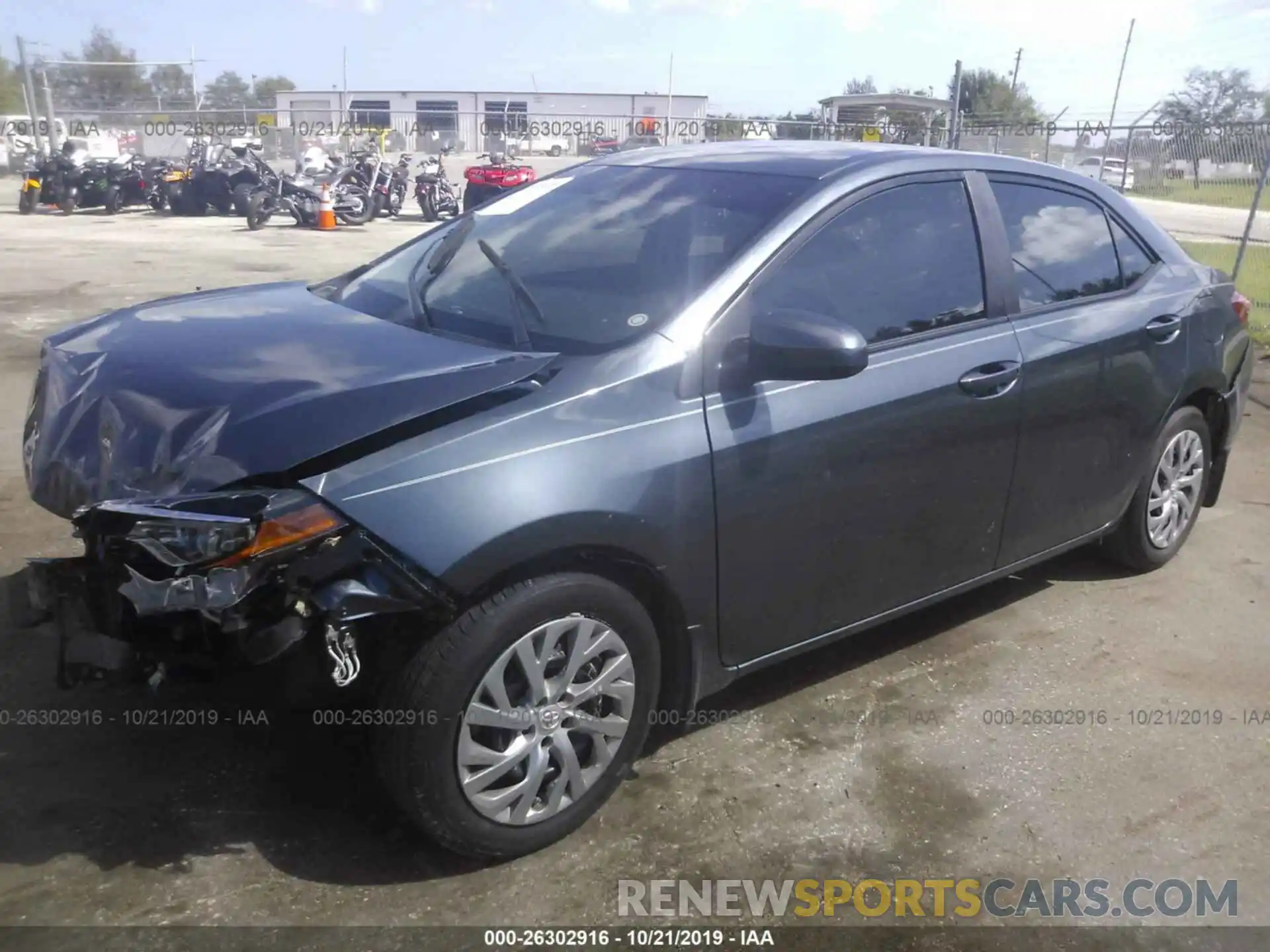 2 Photograph of a damaged car 2T1BURHE4KC153331 TOYOTA COROLLA 2019