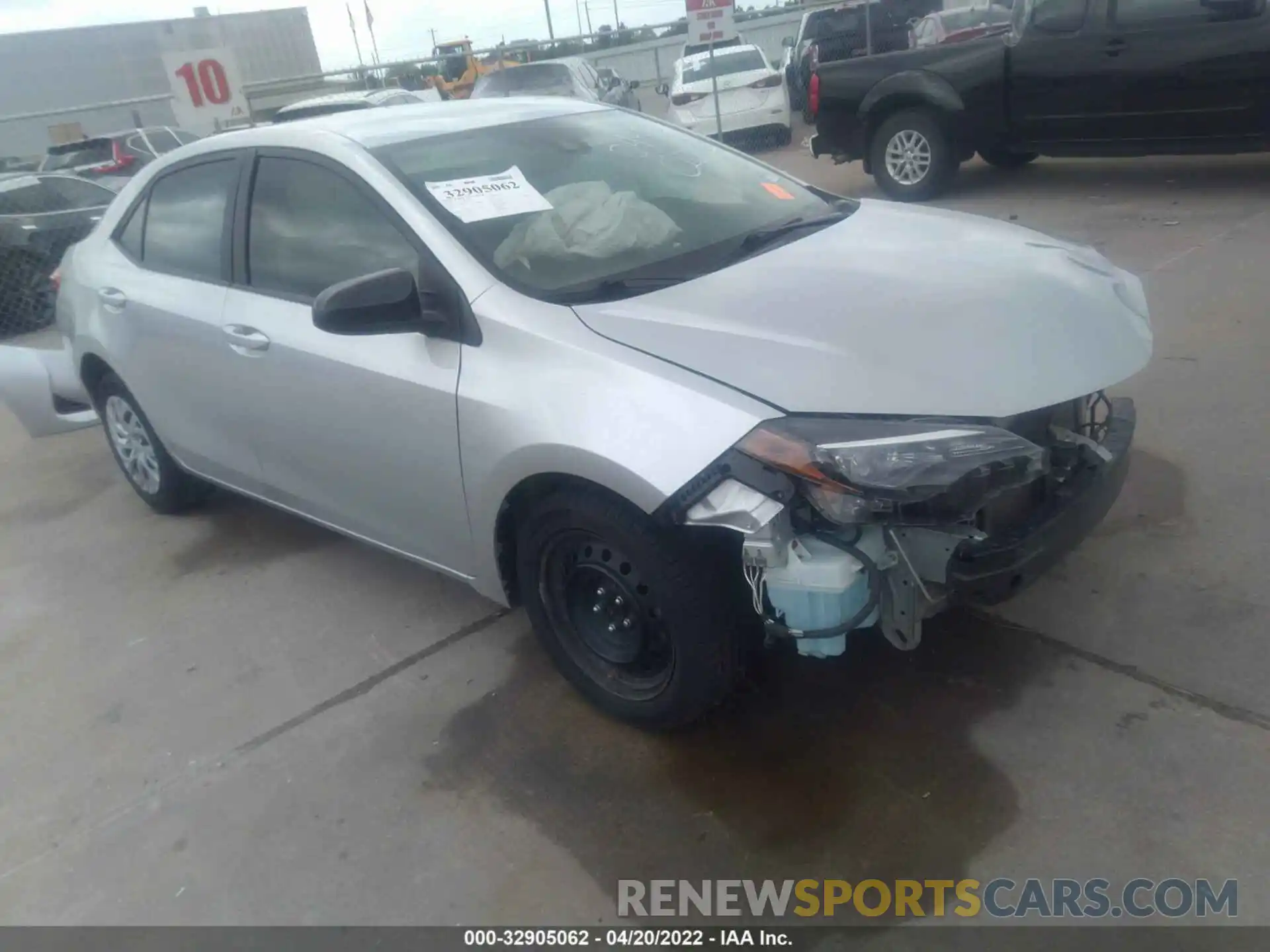 1 Photograph of a damaged car 2T1BURHE4KC153491 TOYOTA COROLLA 2019