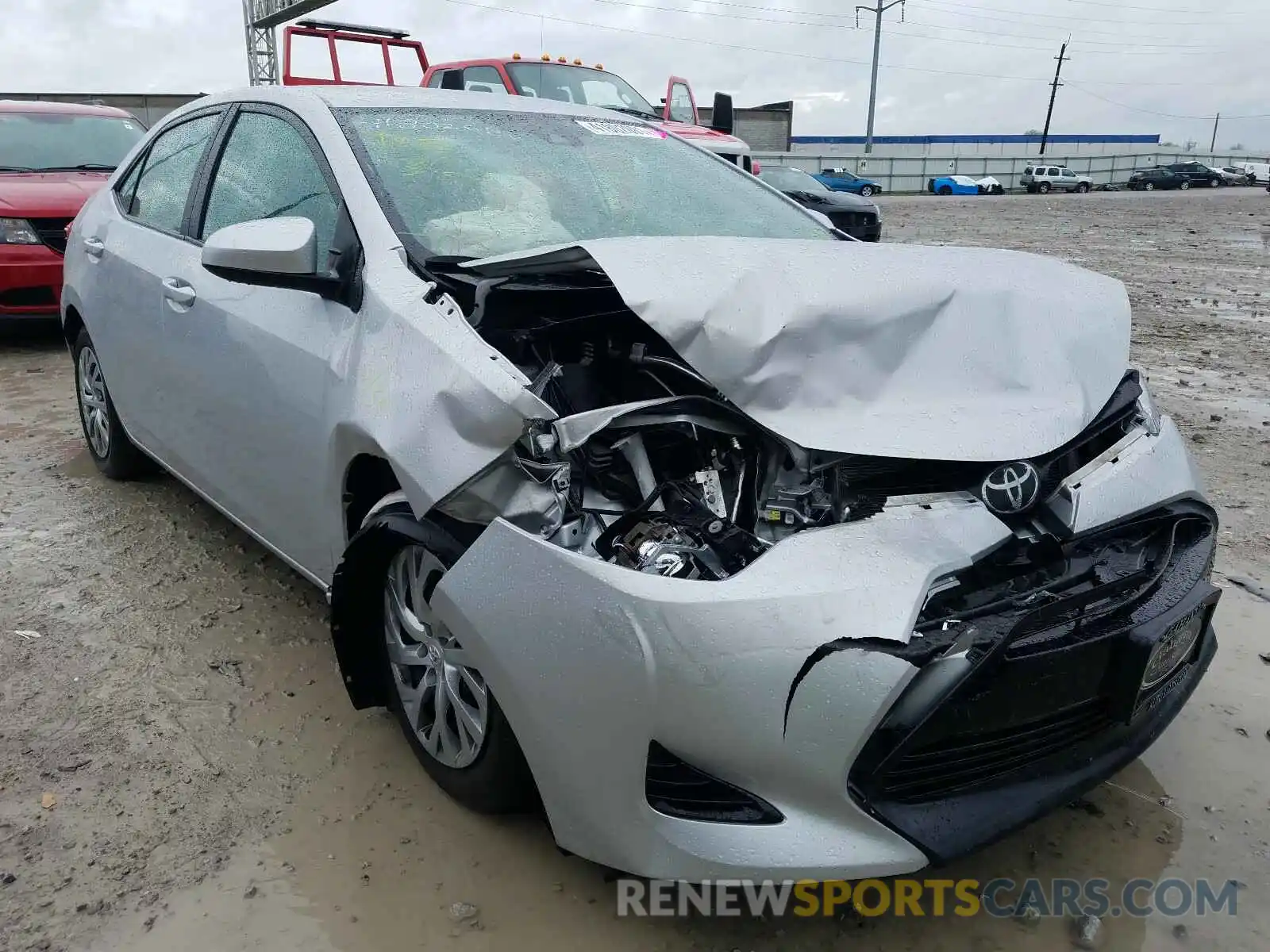 1 Photograph of a damaged car 2T1BURHE4KC153586 TOYOTA COROLLA 2019