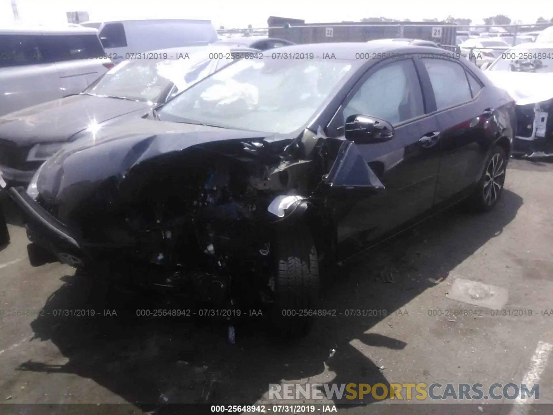 2 Photograph of a damaged car 2T1BURHE4KC154995 TOYOTA COROLLA 2019