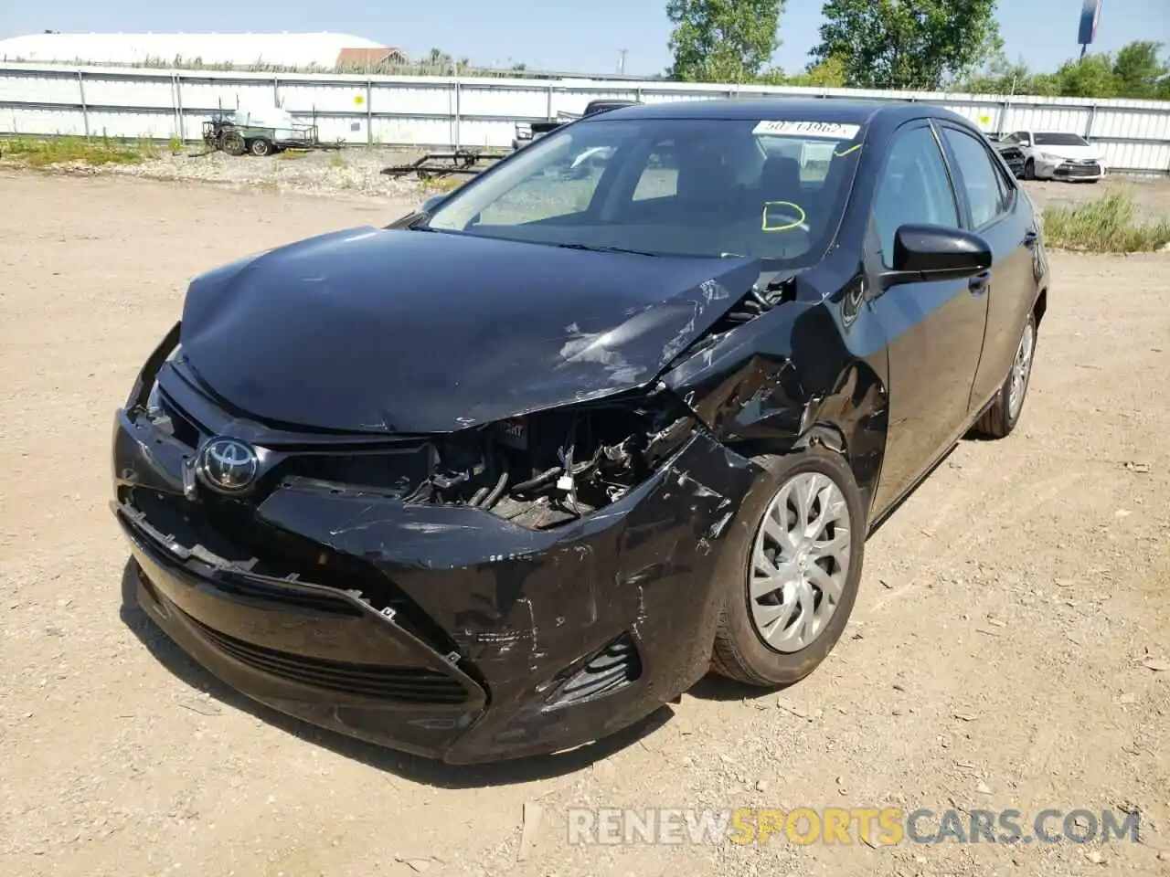 2 Photograph of a damaged car 2T1BURHE4KC155337 TOYOTA COROLLA 2019