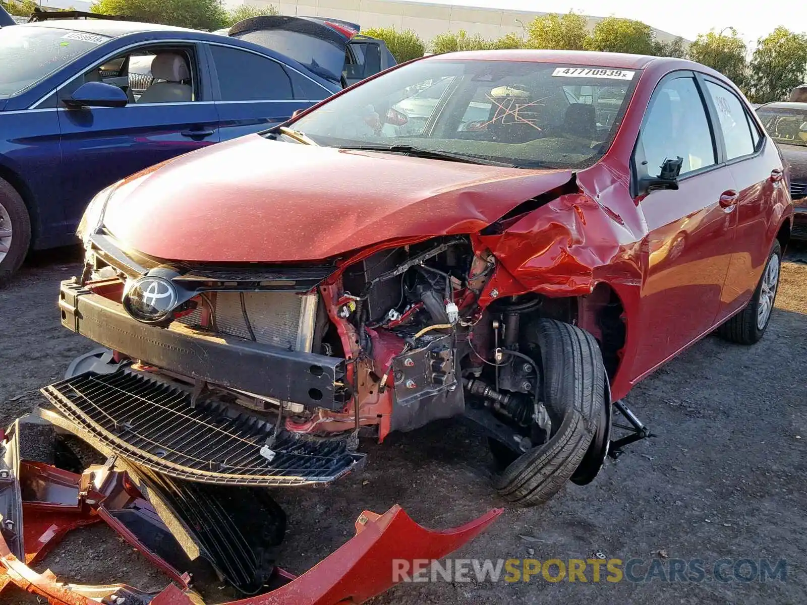 2 Photograph of a damaged car 2T1BURHE4KC156360 TOYOTA COROLLA 2019